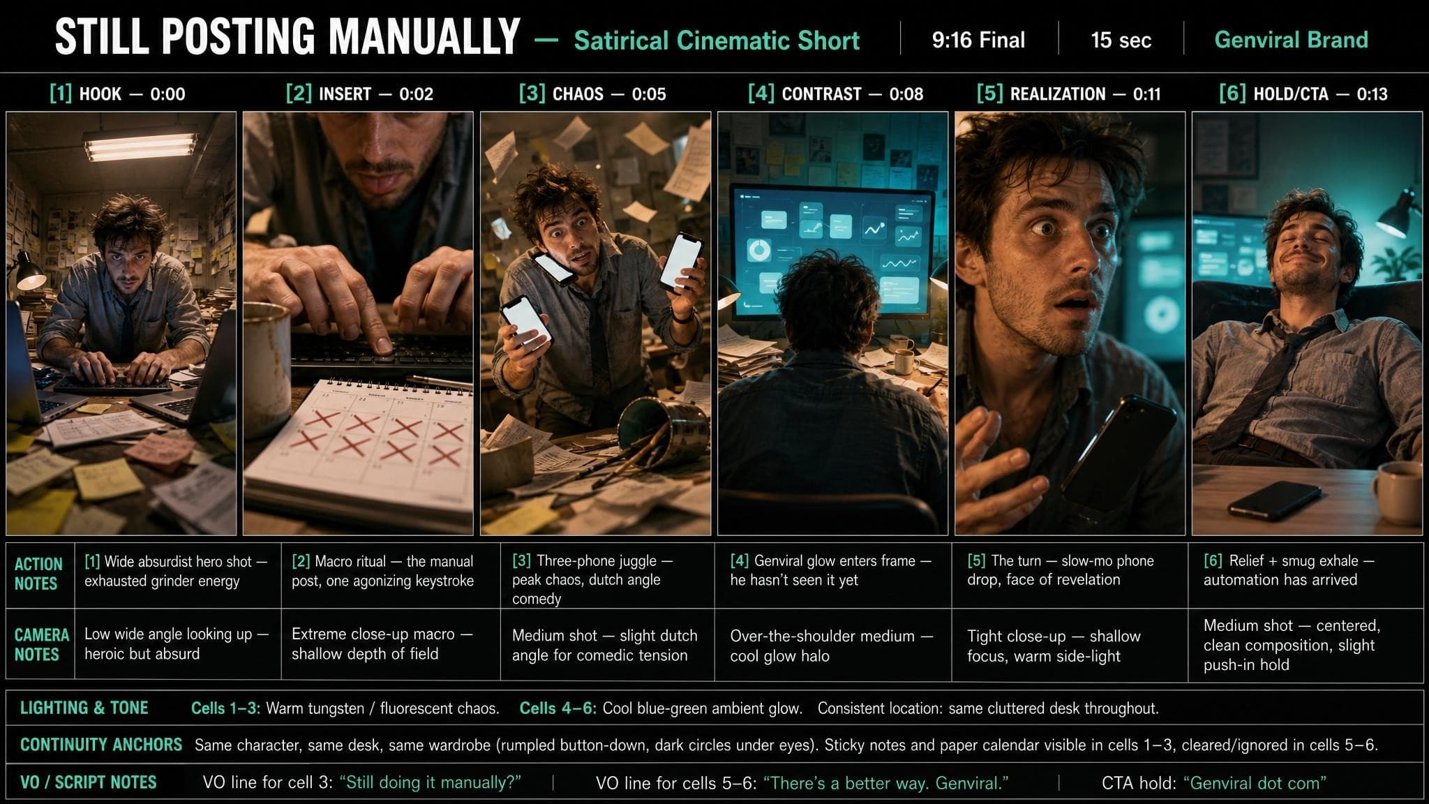 Generated storyboard