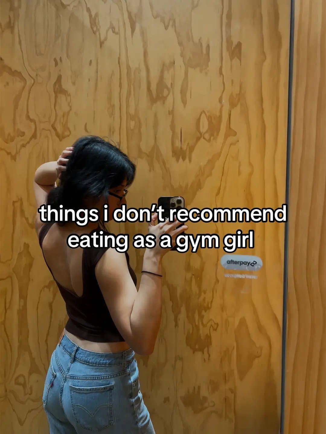 Slide 1: things i don't recommend
eating as a gym girl