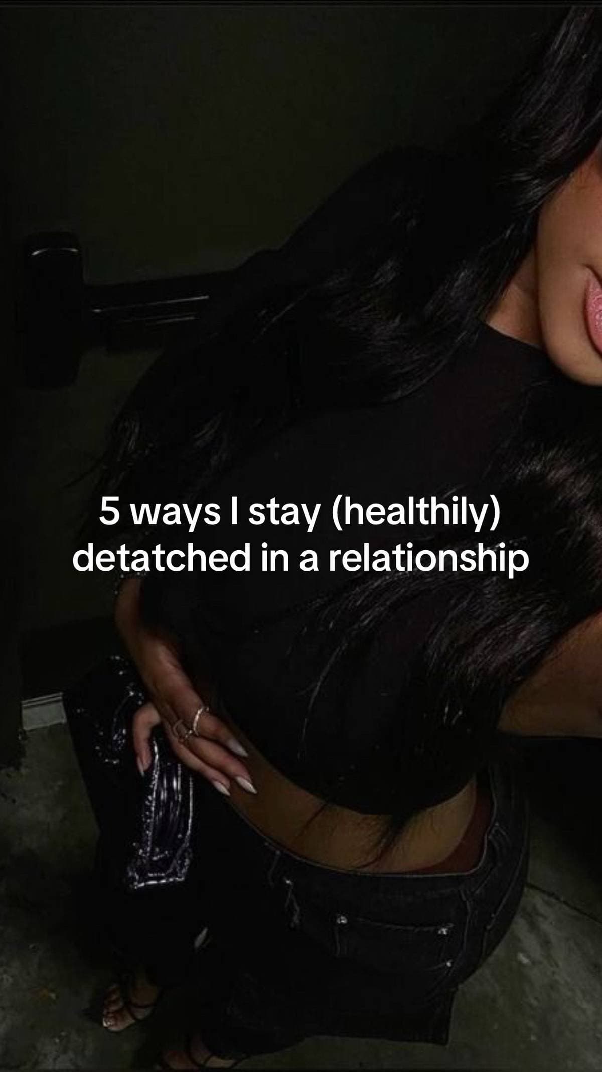 Slide 1: 5 ways I stay (healthily)
detatched in a relationship