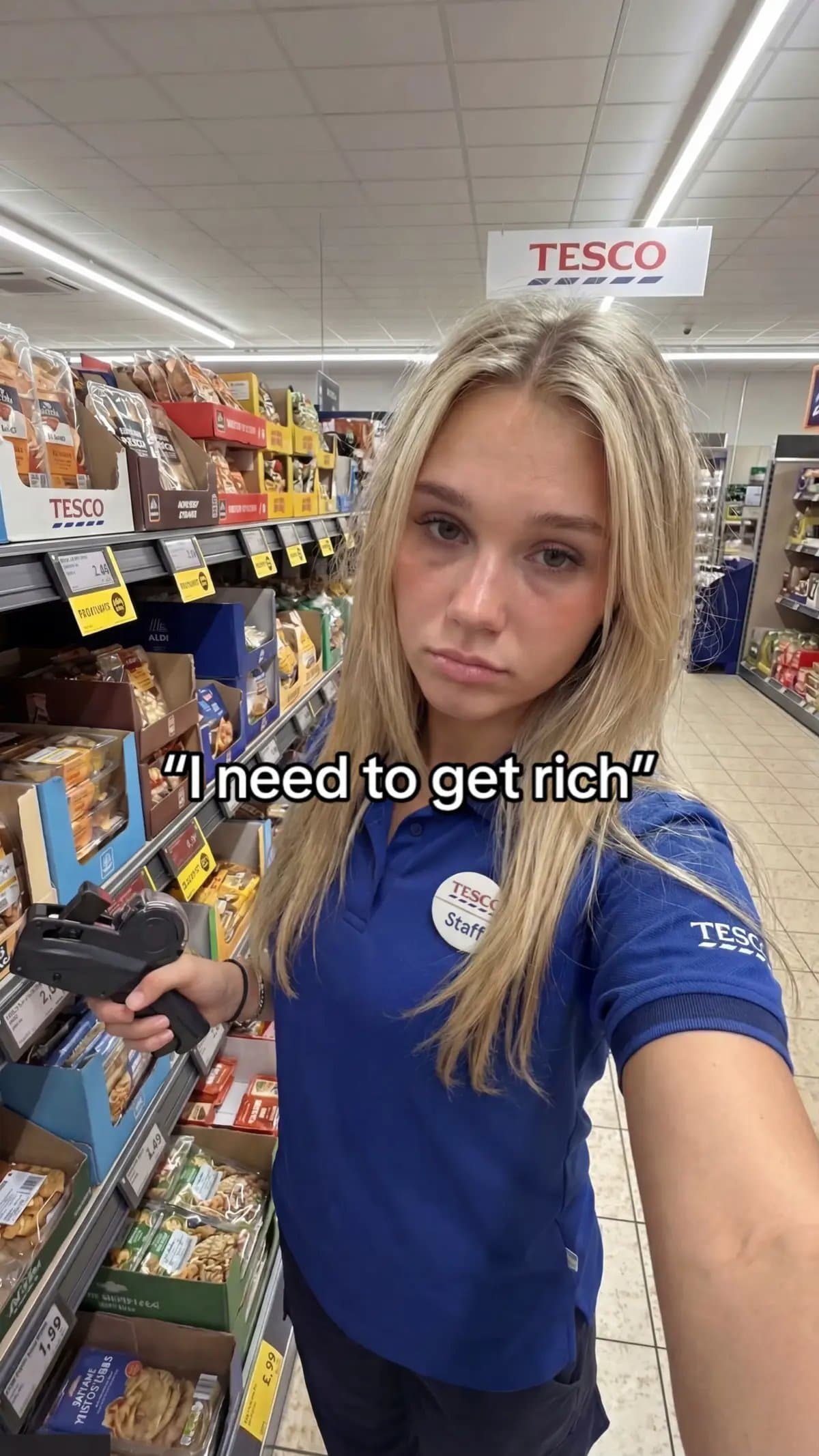 Slide 1: "I need to get rich"