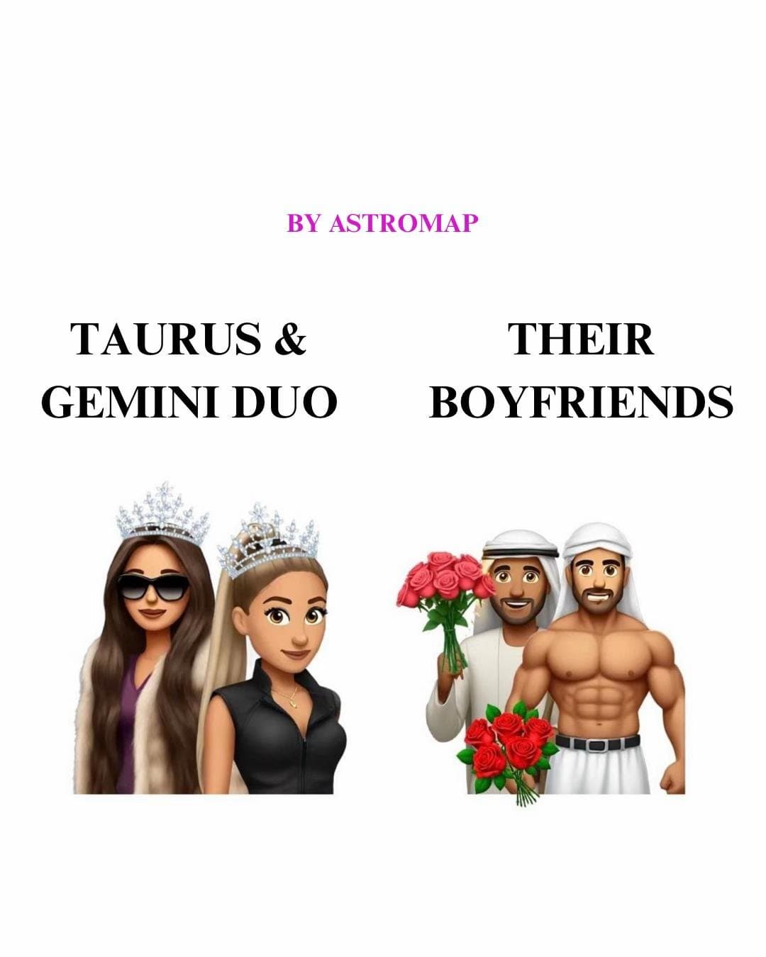 Slide 1: TAURUS &
GEMINI DUO

THEIR 
BOYFRIENDS