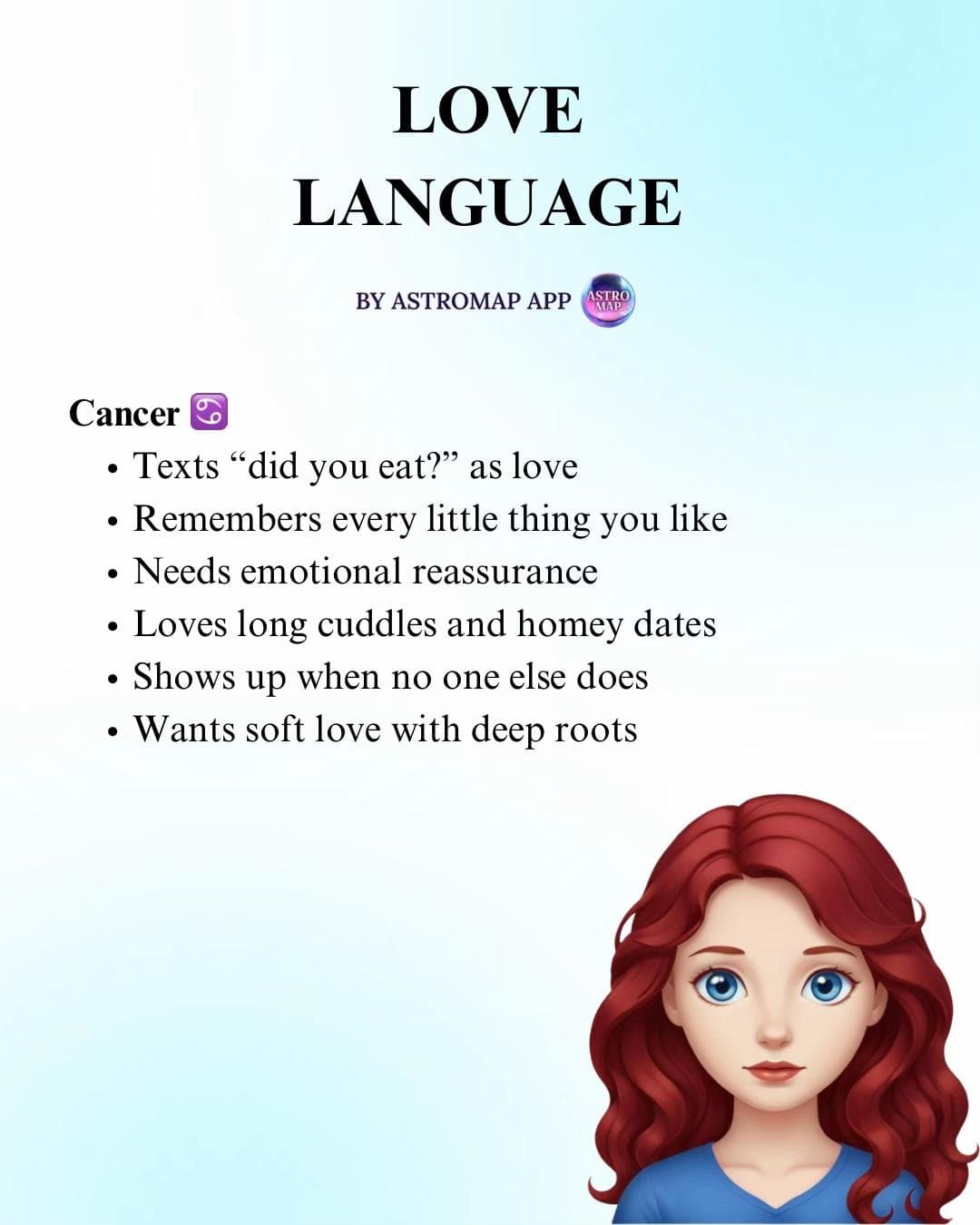 Slide 1: LOVE
LANGUAGE
BY ASTROMAP APP
Aries ♈️
• Bold physical affection
• Sends "on my way" texts unprompted
• Loves spontaneous surprises
• Turns teasing into flirting
• Shows up, shows off
• Wants love loud and loyal