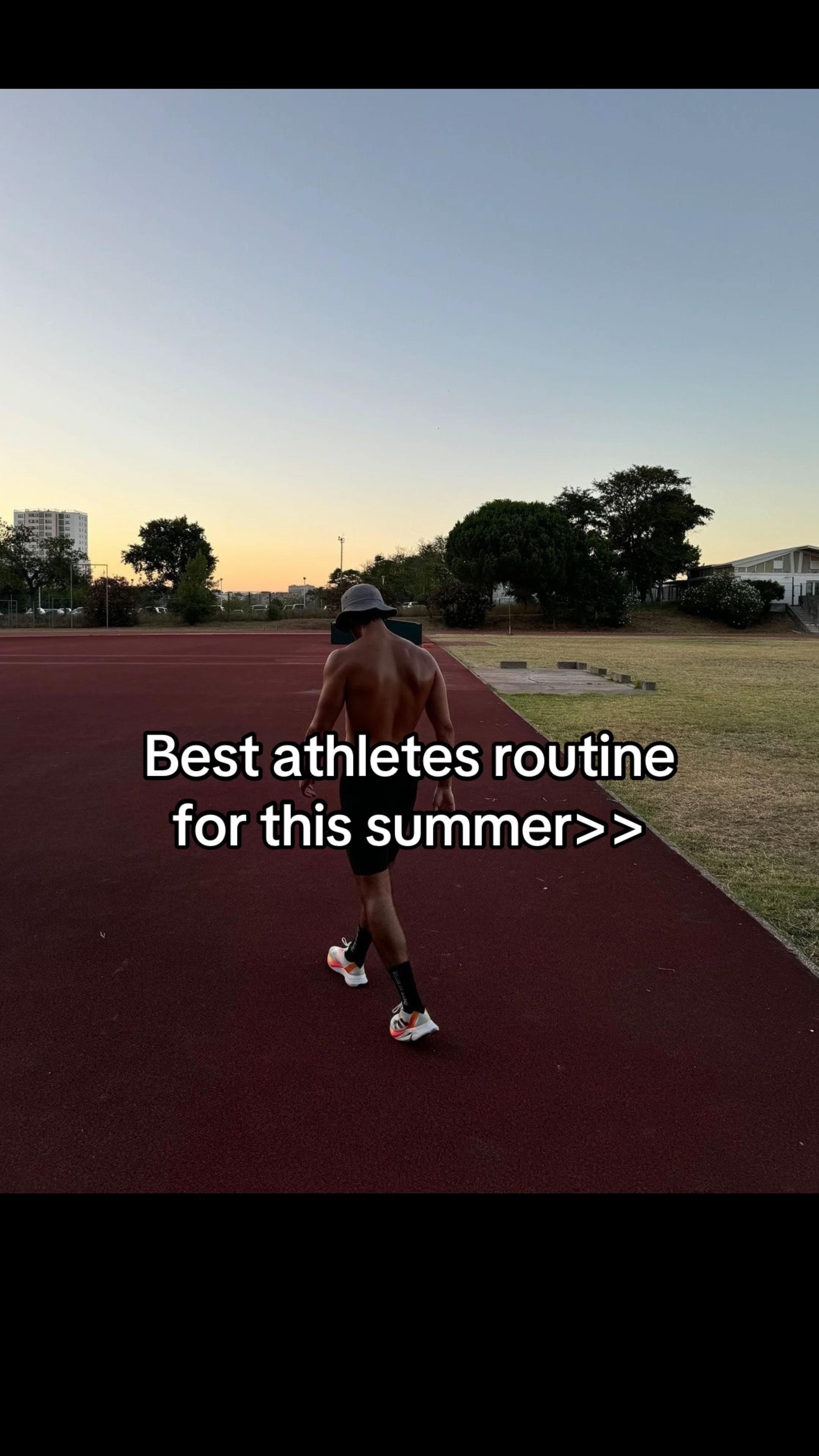 Slide 1: Best athletes routine
for this summer>>