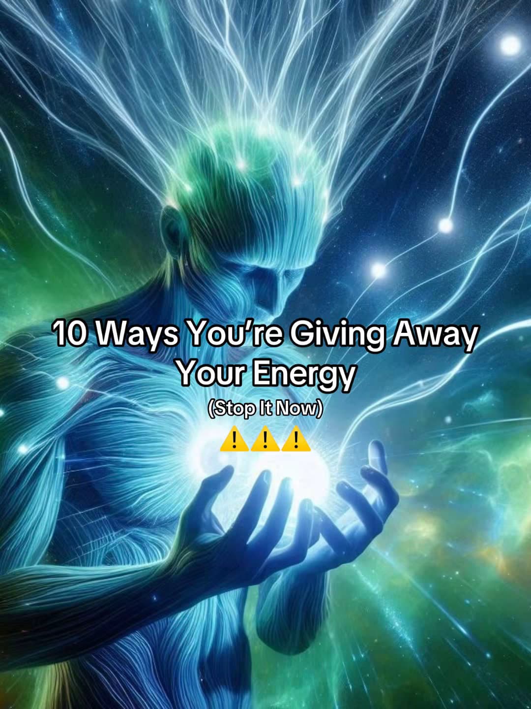 Slide 1: 10 Ways You're Giving Away
Your Energy
(Stop It Now)
⚠️⚠️⚠️