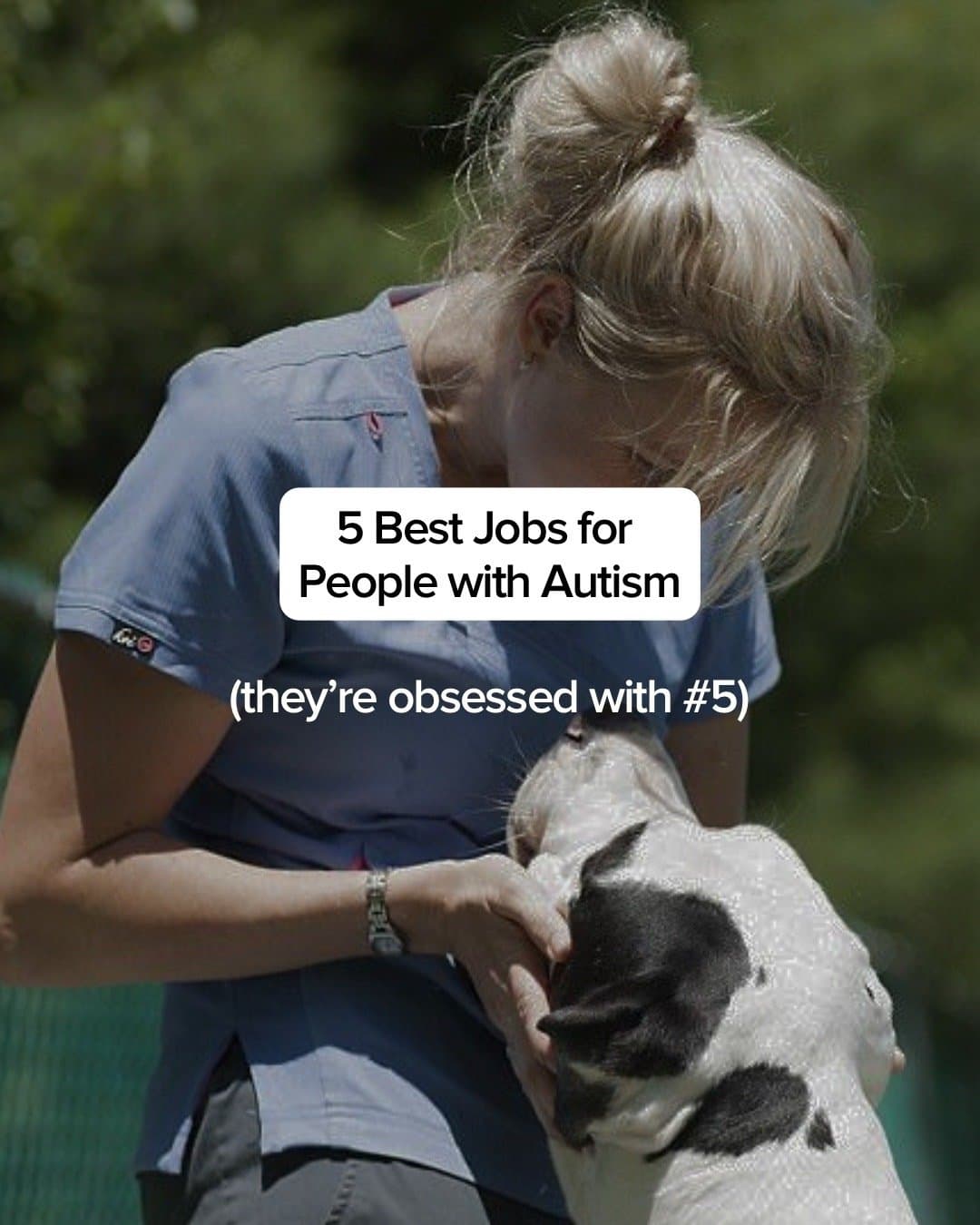 Slide 1: 5 Best Jobs for People with Autism (they're obsessed with #5)