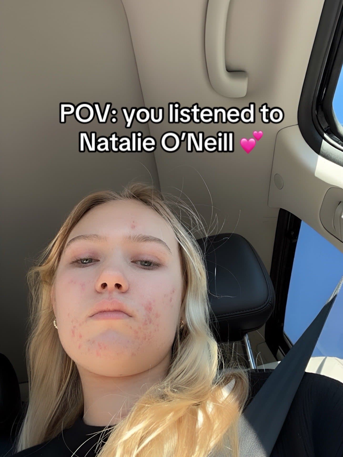 Slide 1: POV: you listened to
Natalie O'Neill 💕