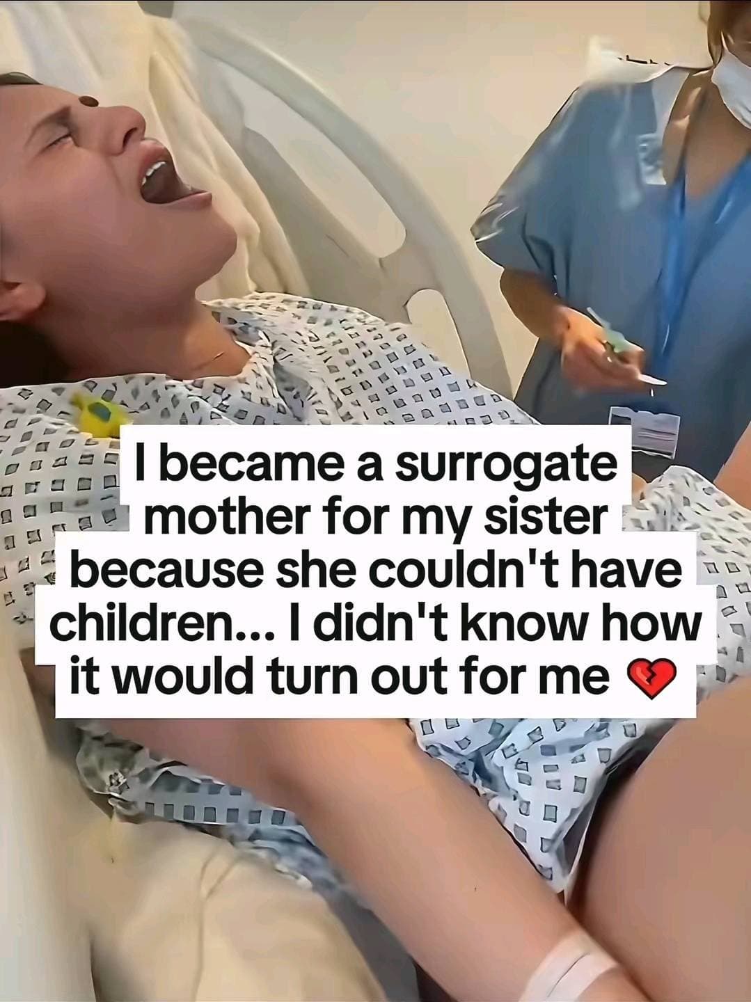 Slide 1: I became a surrogate
mother for my sister
because she couldn't have
children... I didn't know
how it would turn out for me 💔