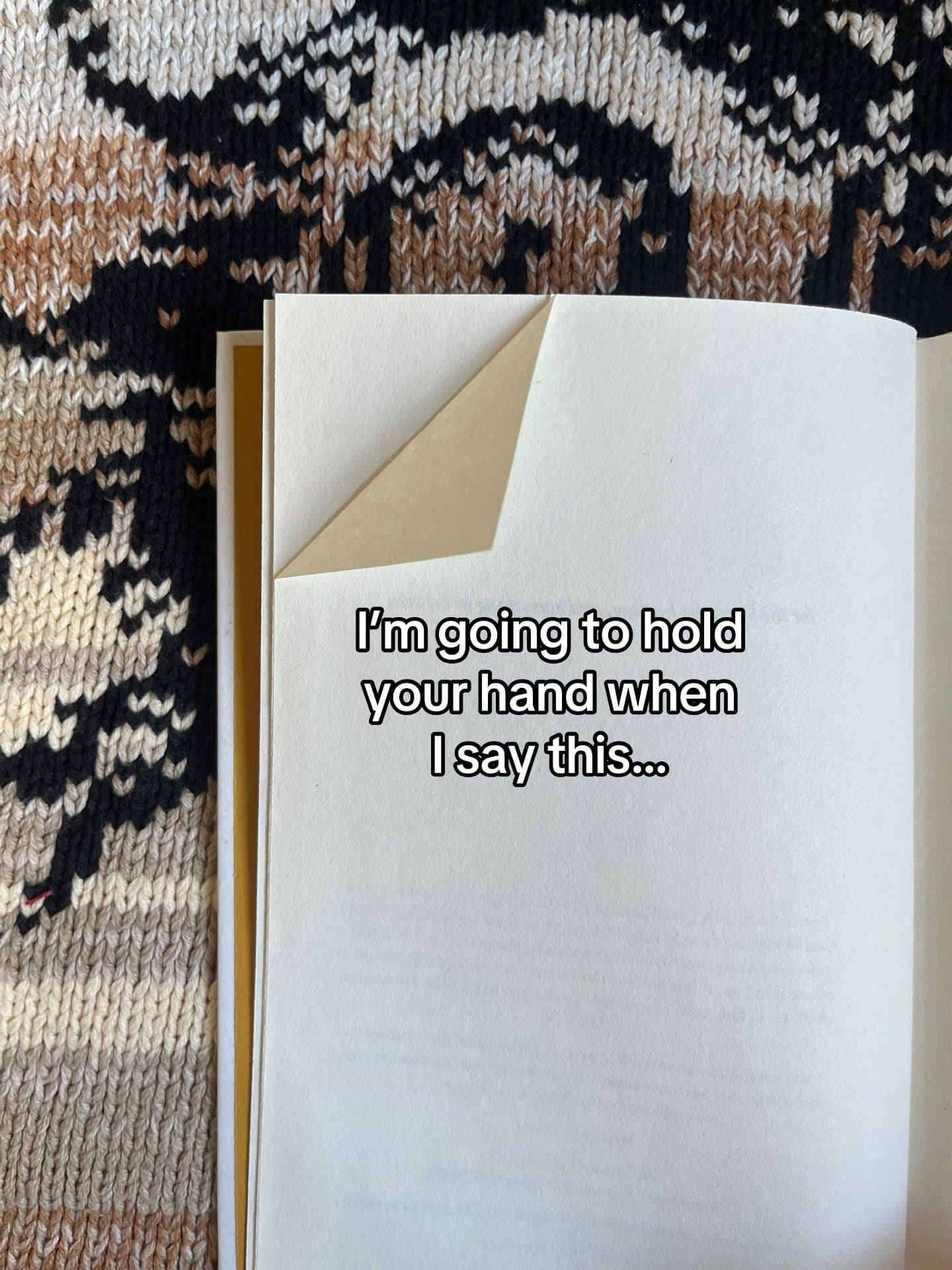 Slide 1: I'm going to hold
your hand when
I say this...