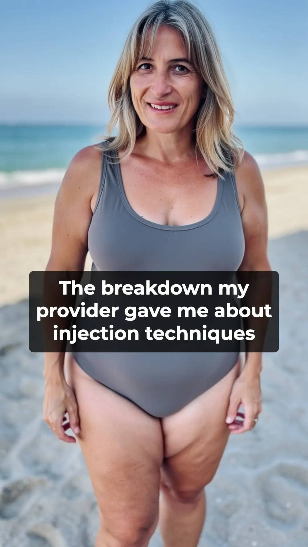 Slide 1: The breakdown my 
provider gave me about 
injection techniques