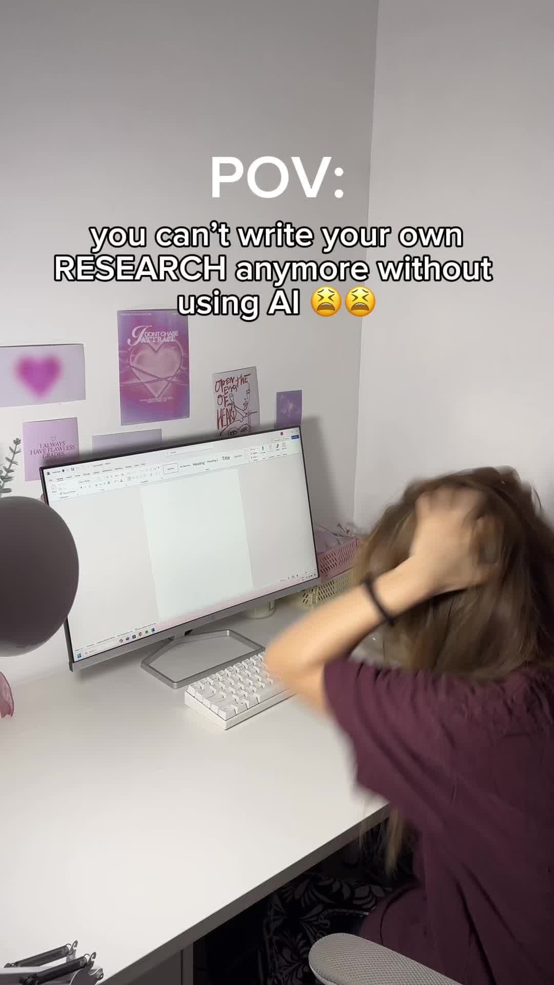 POV:
you can't write your own
RESEARCH anymore without
using AI 😩😩

LIKE WHAT …