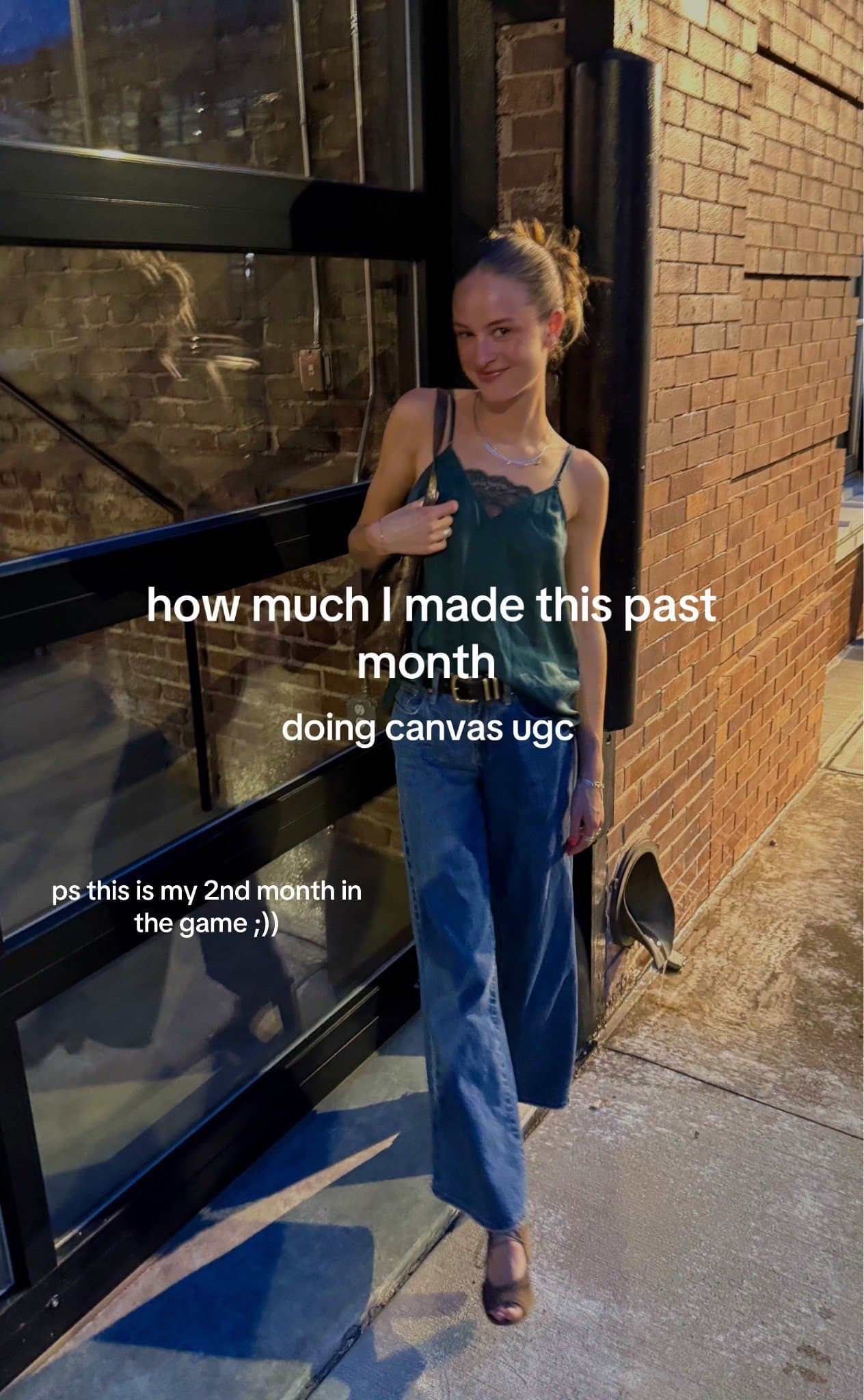 Slide 1: how much i made this past
month
doing canvas ugc

ps this is my 2nd month in
the game ;))