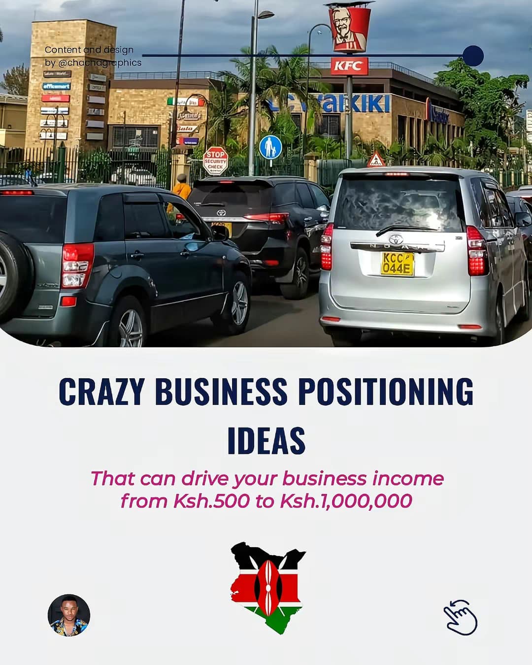 Slide 1: CRAZY BUSINESS POSITIONING 
IDEAS 
That can drive your business income from Ksh.500 to Ksh.1,000,000 