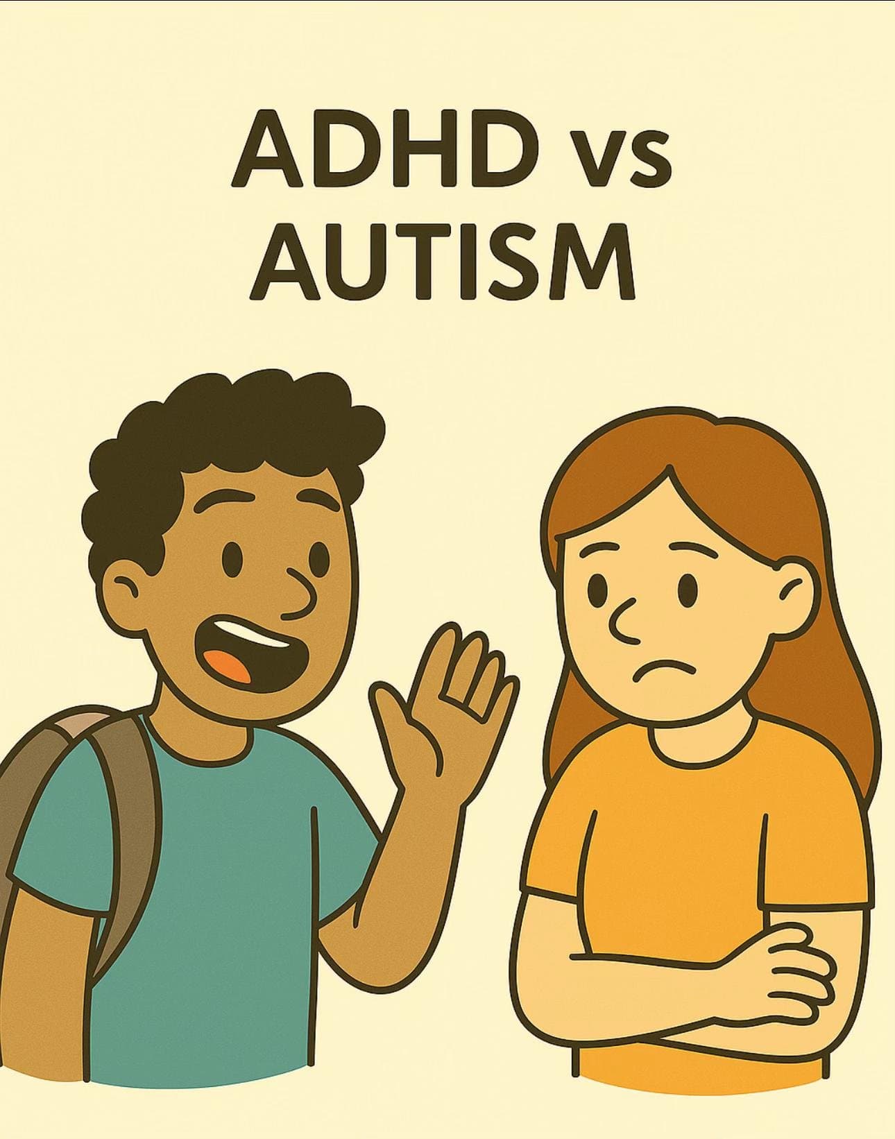 Slide 1: ADHD vs
AUTISM