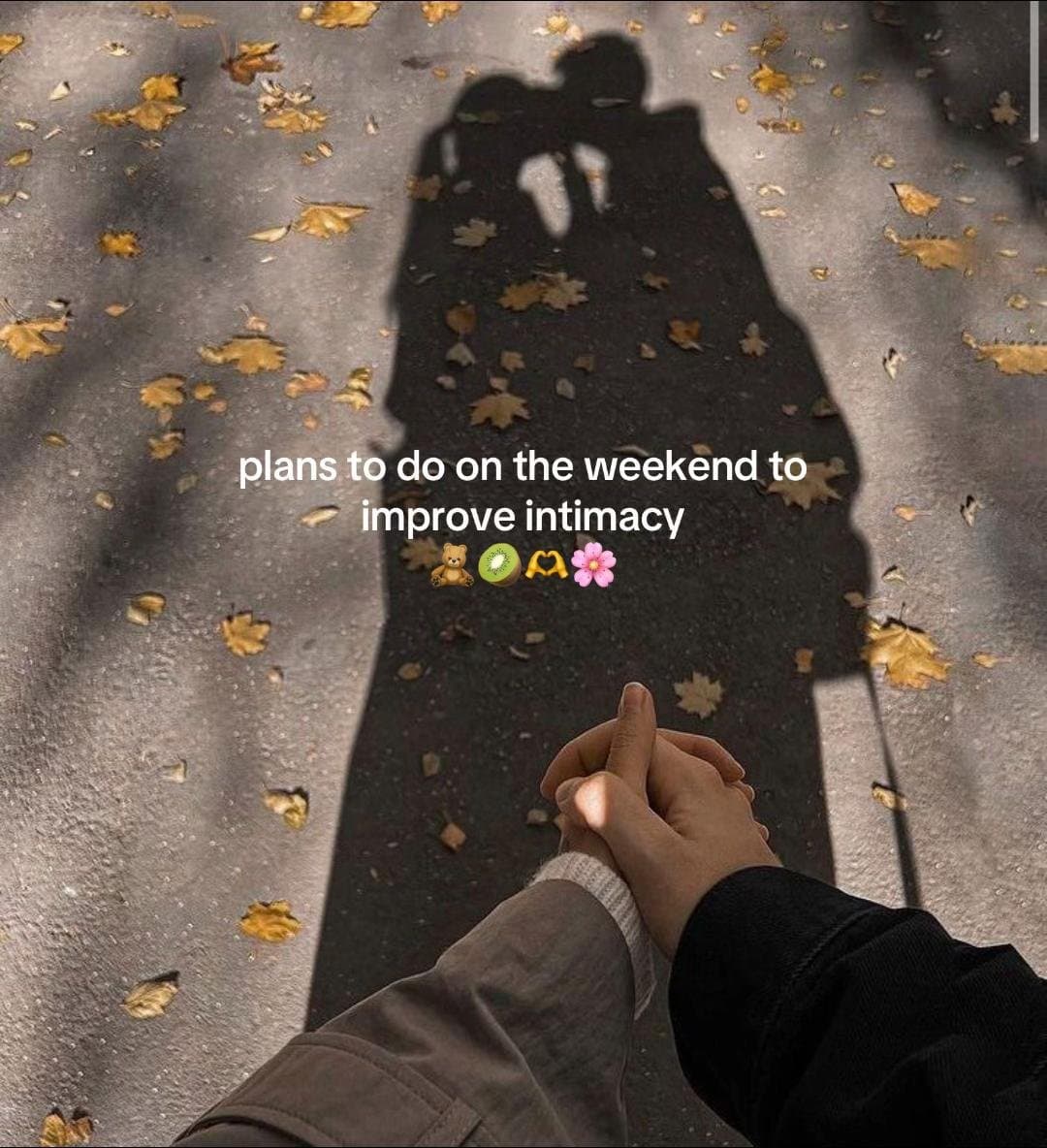 Slide 1: plans to fo on the weekend to
improve intimacy 
🧸🥝🫶🌸