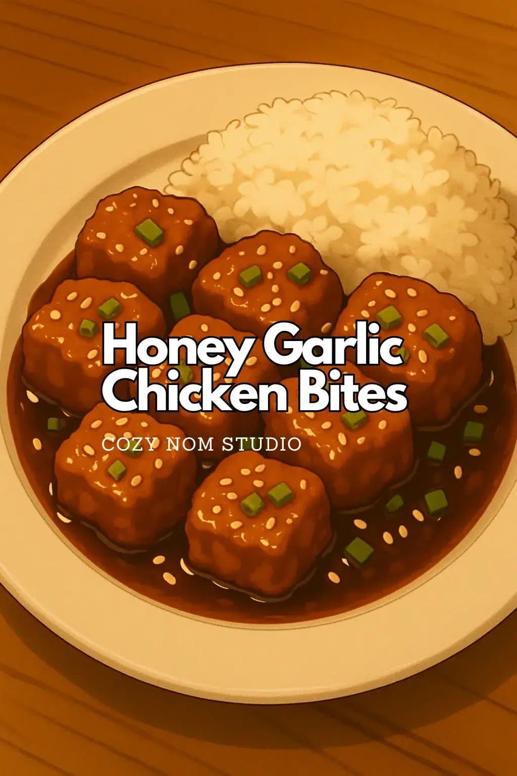 Honey Garlic
Chicken Bites

COZY NOM STUDIO