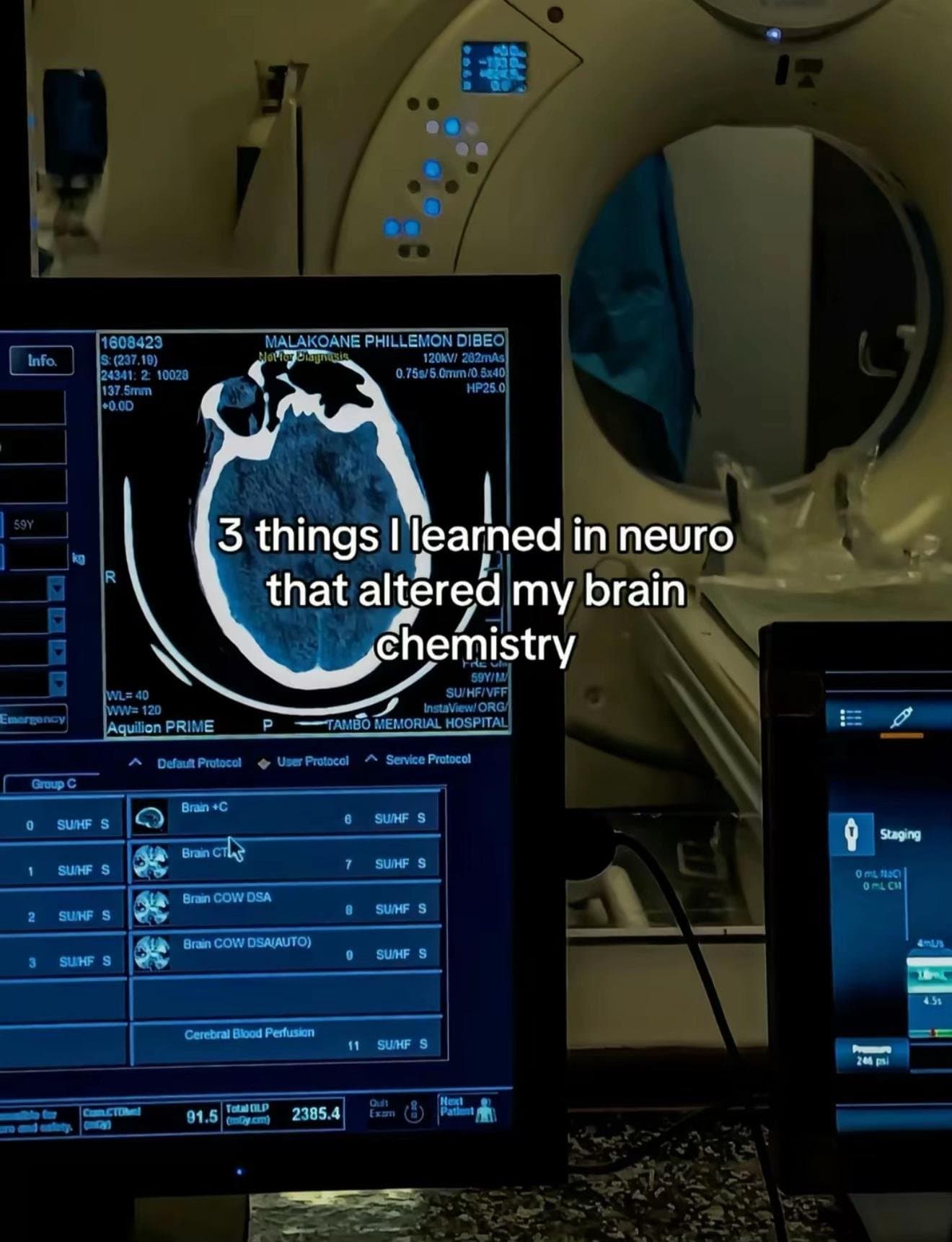 3 things I learned in neuro
that altered my brain chemistry