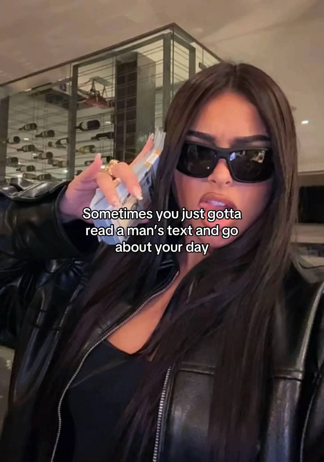 Slide 1: Sometimes you just gotta
read a man's text and go
about your day