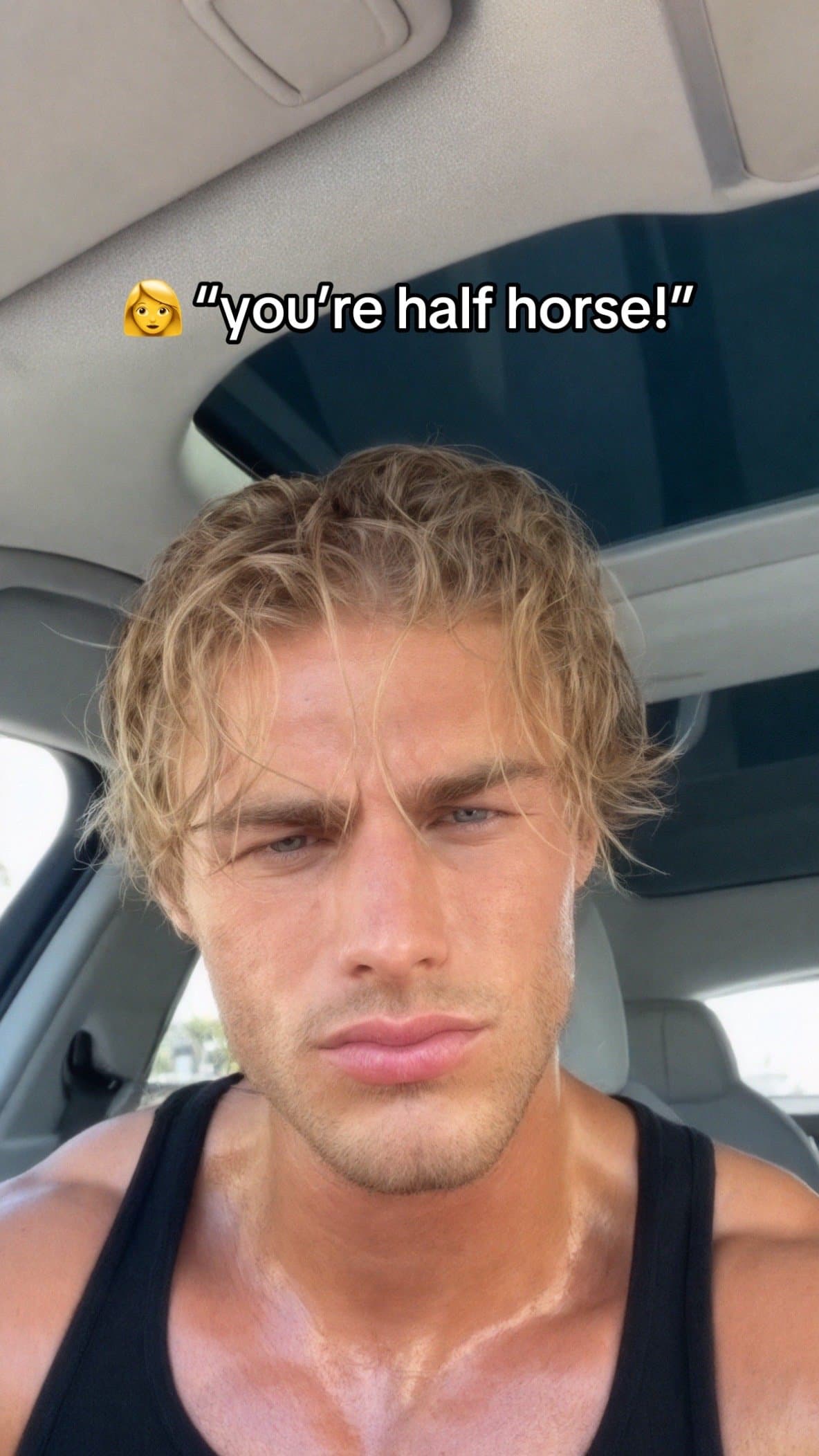 👩"you're half horse!"