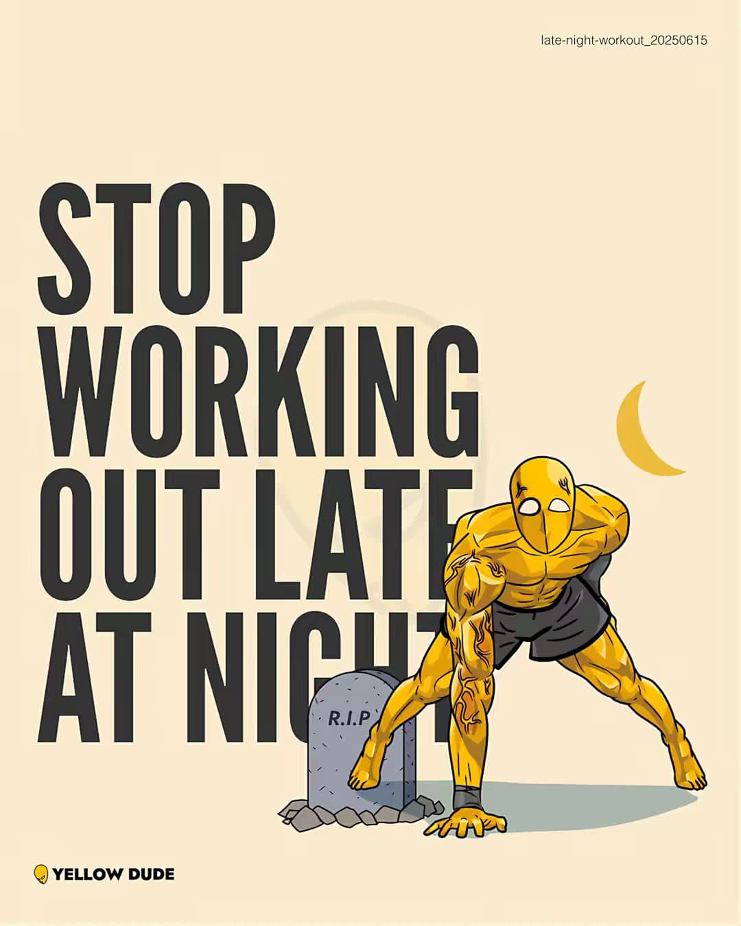 Slide 1: STOP WORKING OUT LATE AT NIGHT!