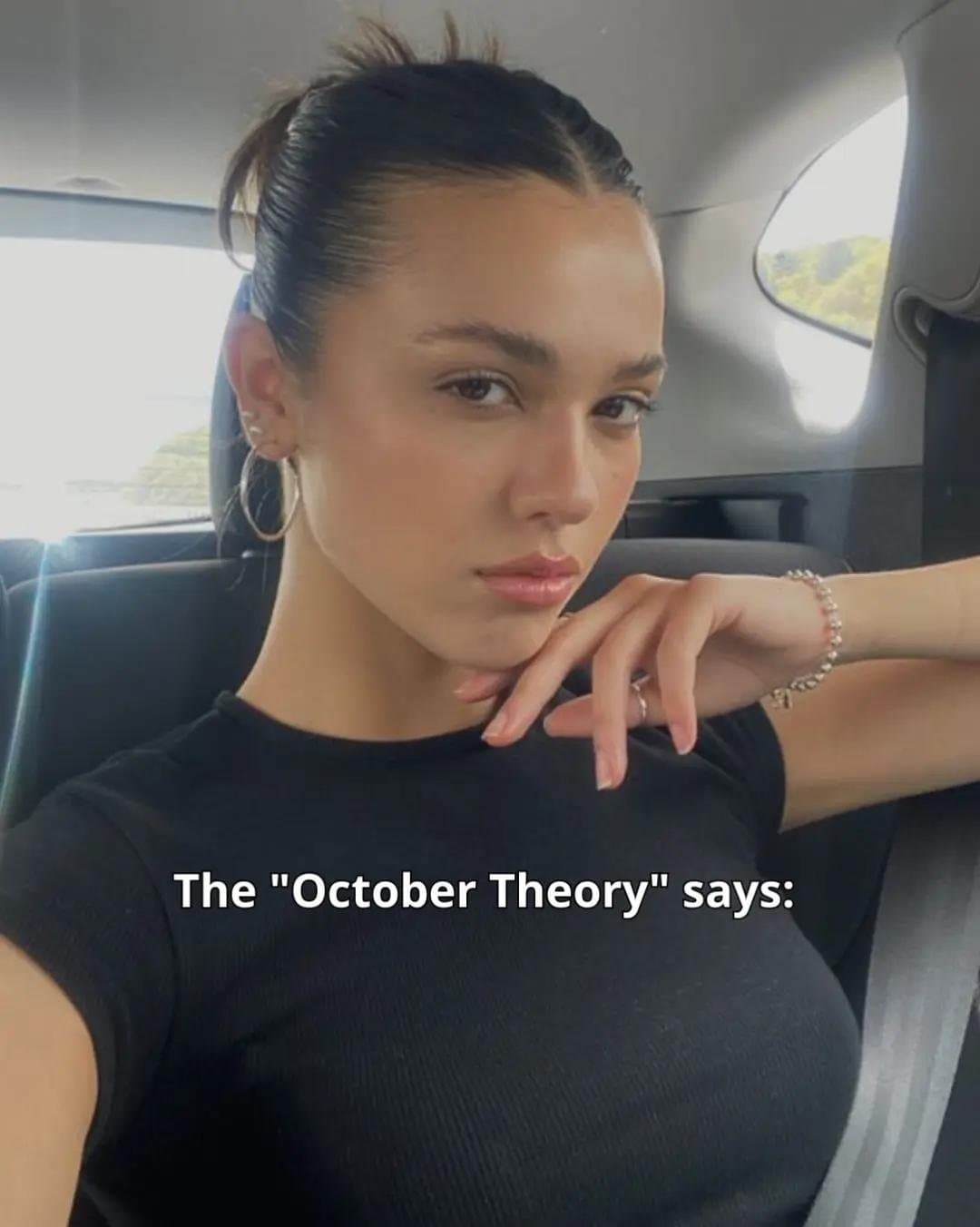 Slide 1: The "October Theory" says: