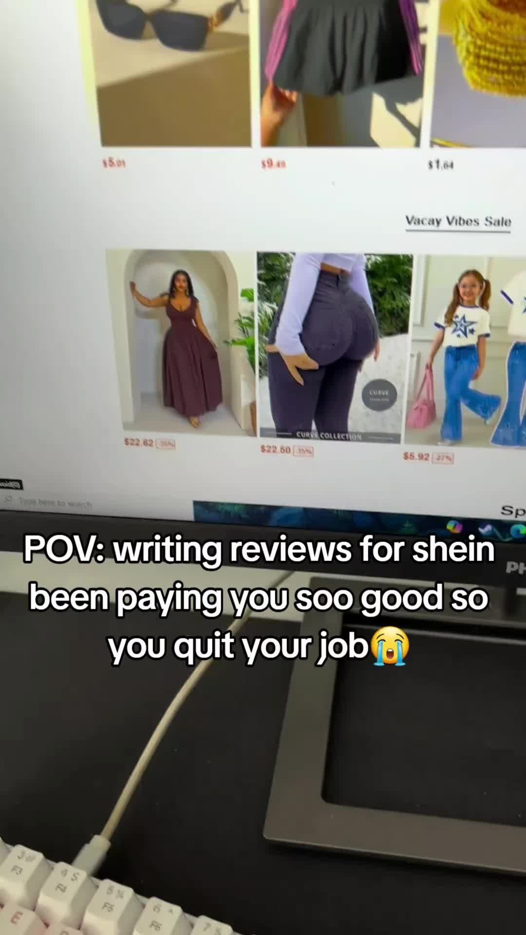 POV: writing reviews for shein been paying you soo good so you quit your job😭