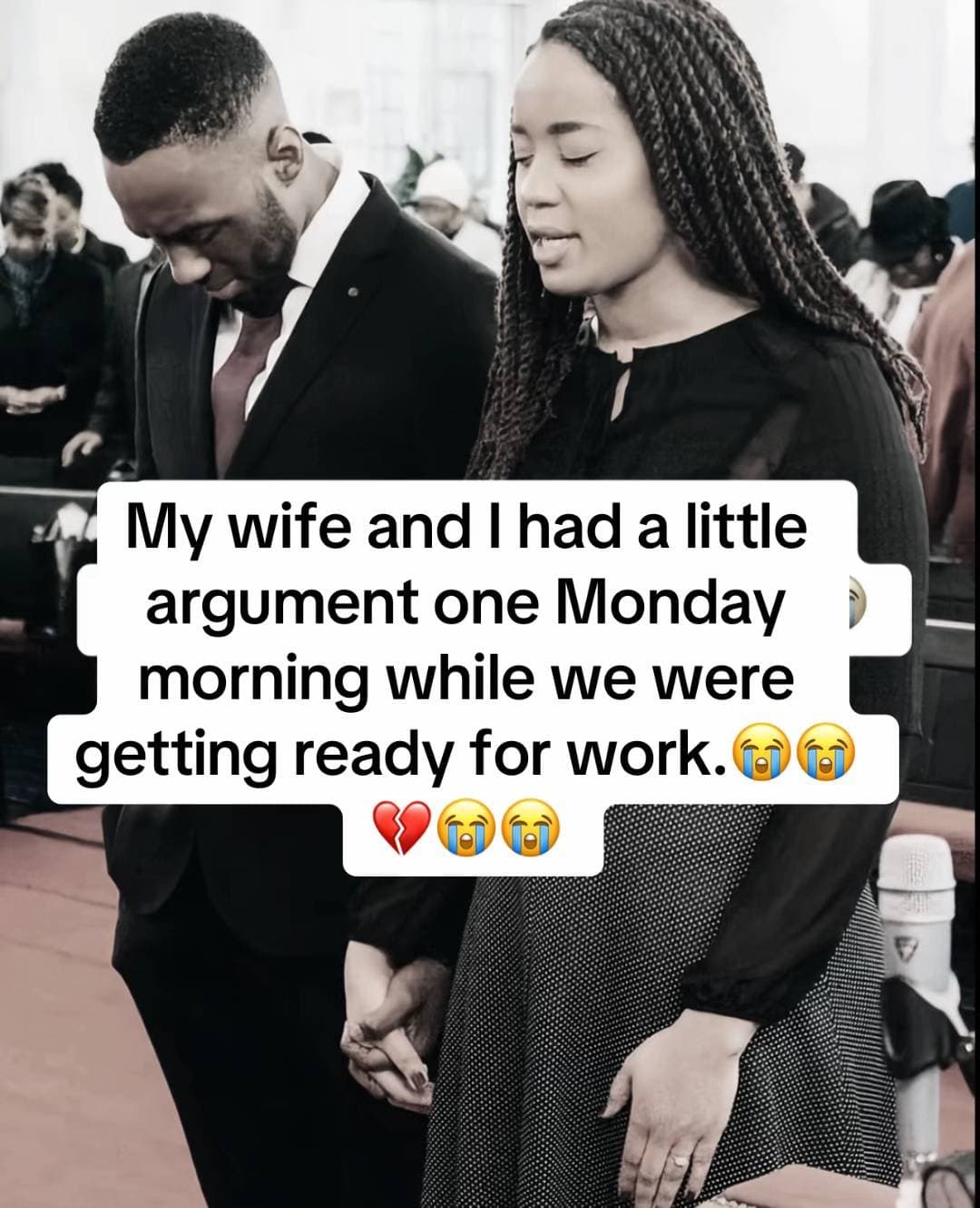 My wife and I had a little
argument one Monday
morning while we were
getting rea…