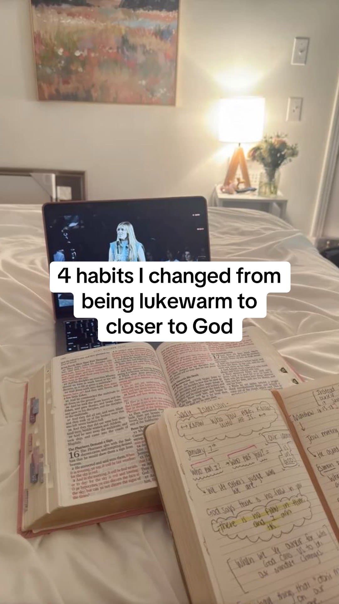 Slide 1: 4 habits I changed from
being lukewarm to
closer to God