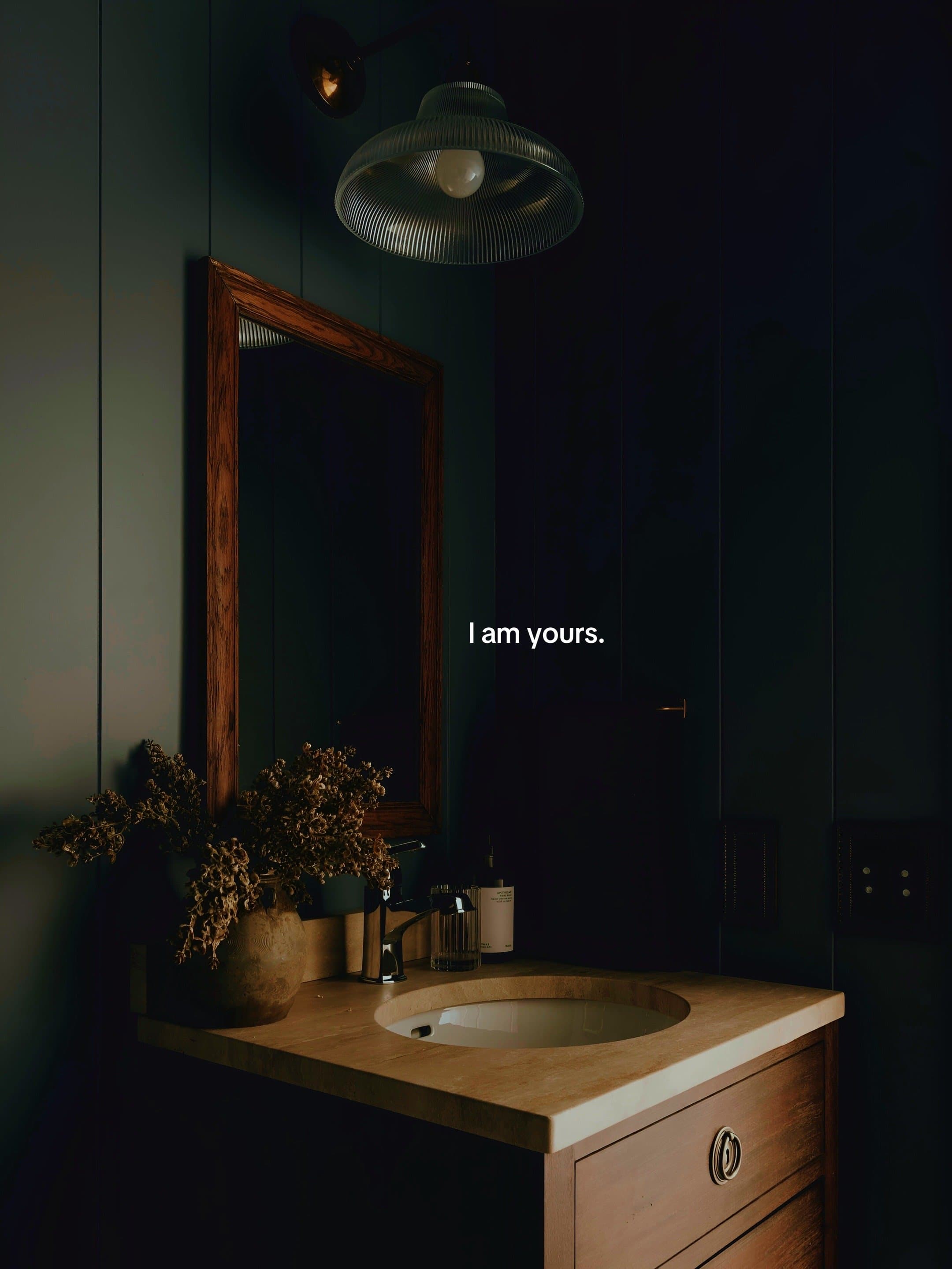 Slide 1: I am yours.