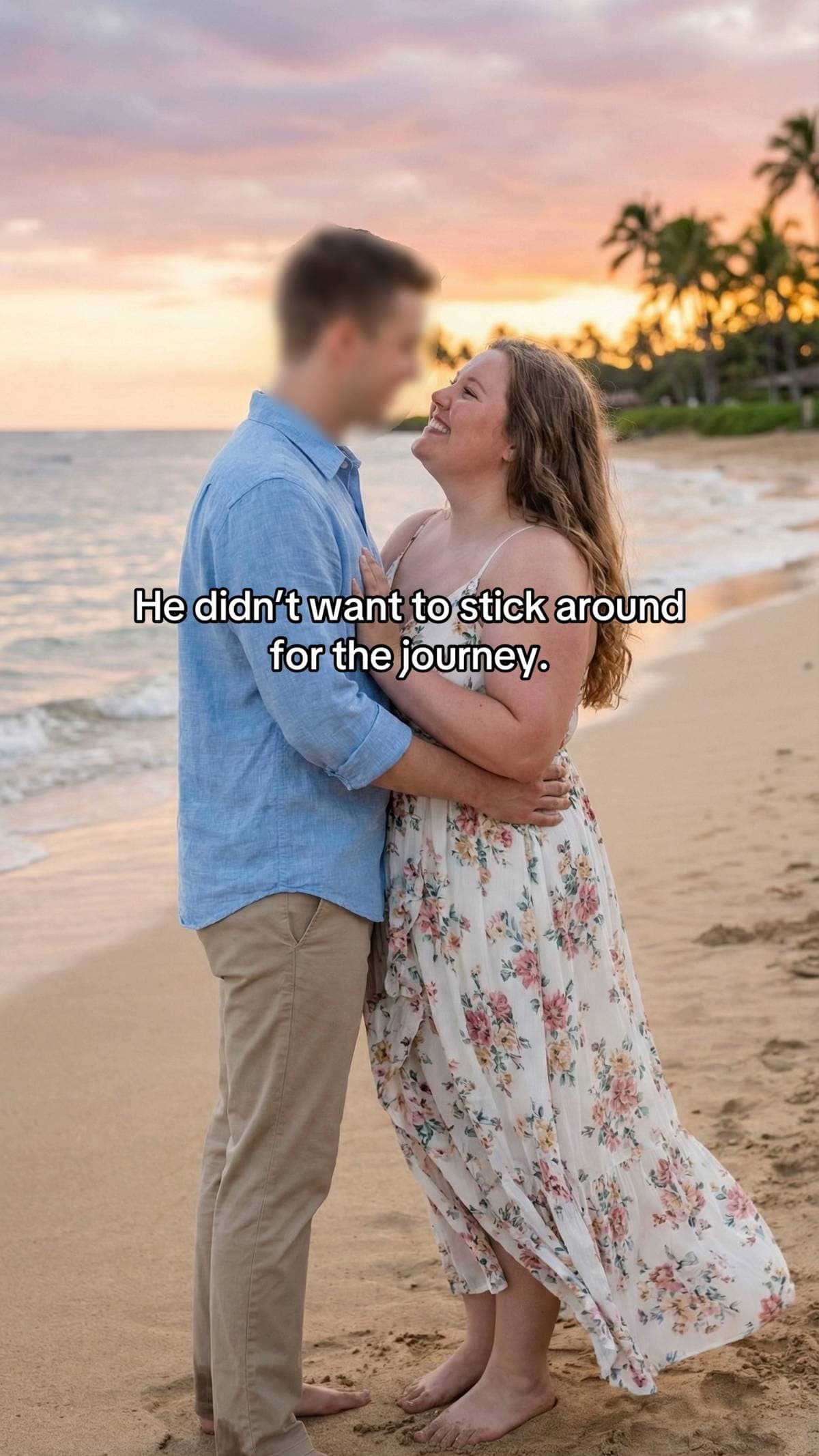 Slide 1: He didn’t want to stick around
for the journey.