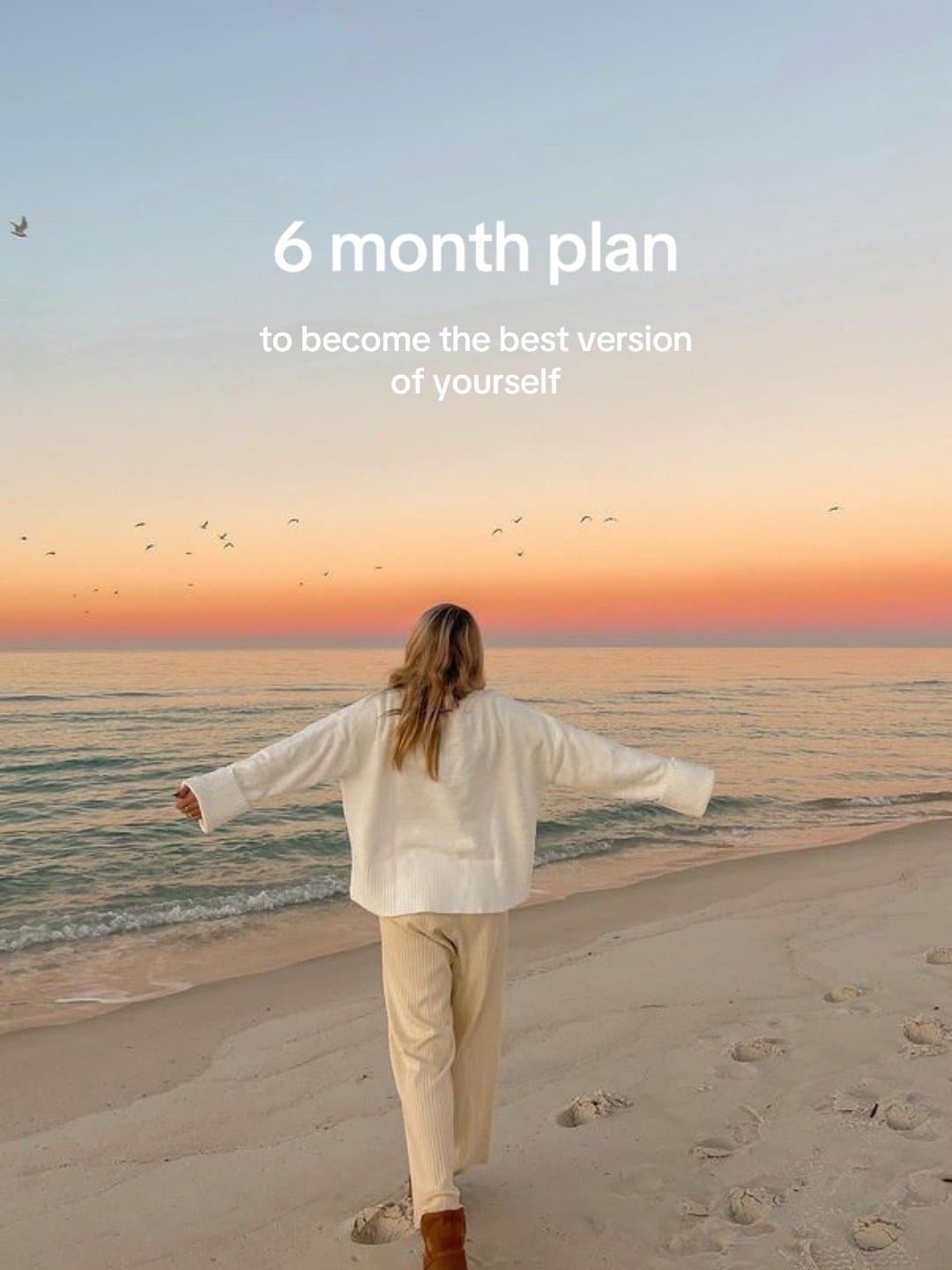 Slide 1: clean your space, your mind, your body. deep clean your room, bathroom, closet.
​detox your socials, stop consuming chaos, start journaling.
​Who do you want to become?
​What habits does she have?
​How does she spend her mornings? Her money? Her time?