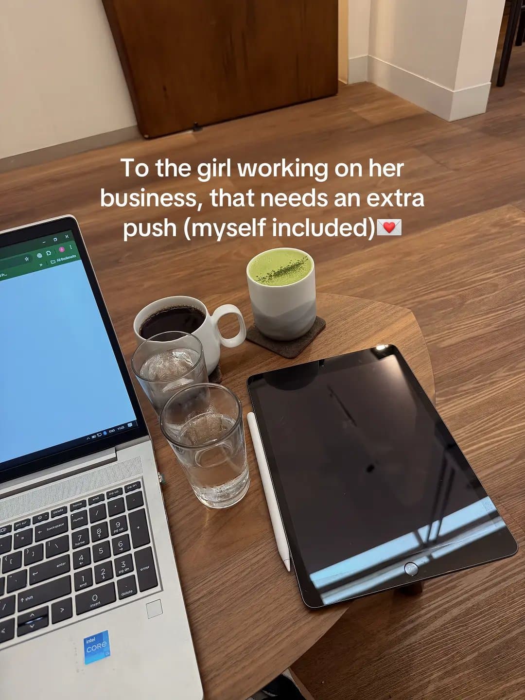 Slide 1: To the girl working on her
business, that needs an extra
push (myself included)💌