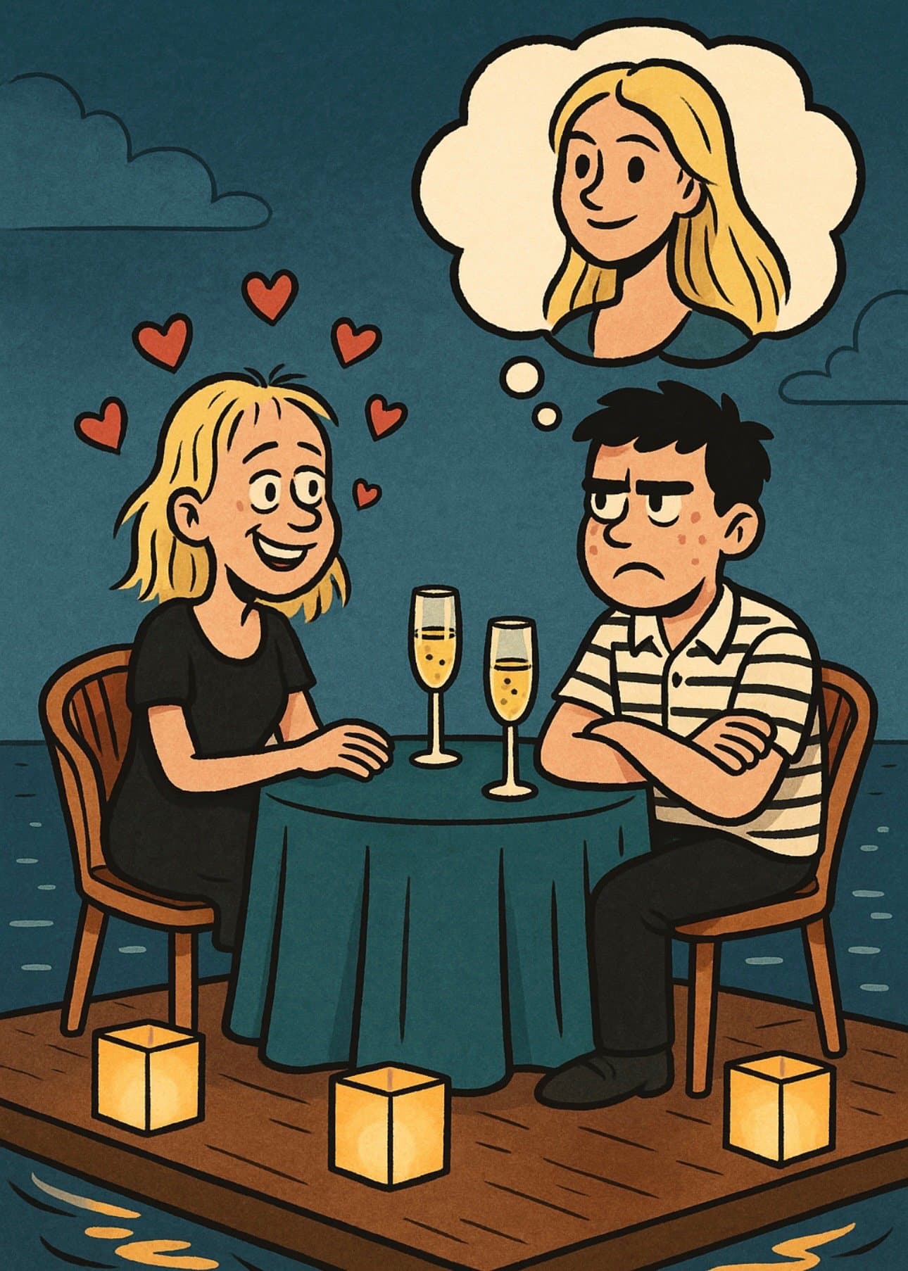 YOUR THINNING HAIR
IS UGLY. I WISH YOU
LOOKED MORE LIKE
AMANDA