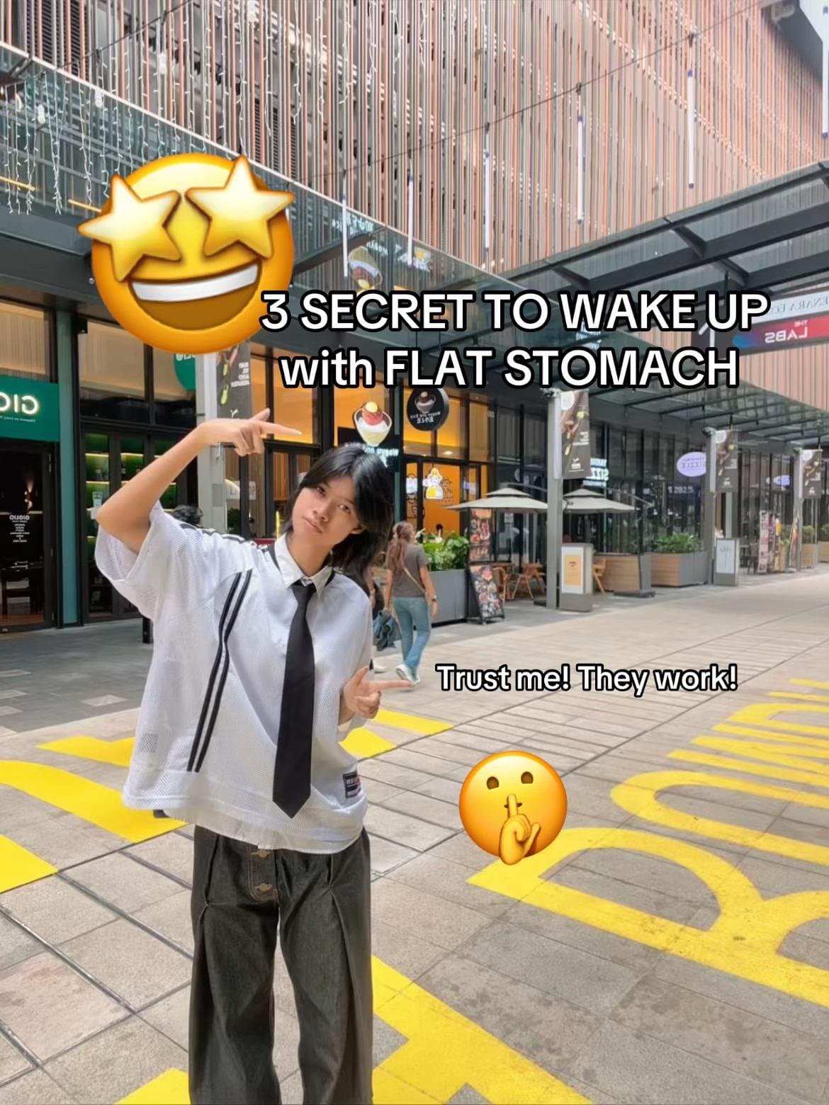 Slide 1: 3 SECRET TO WAKE UP
with FLAT STOMACH
Trust me! They work!