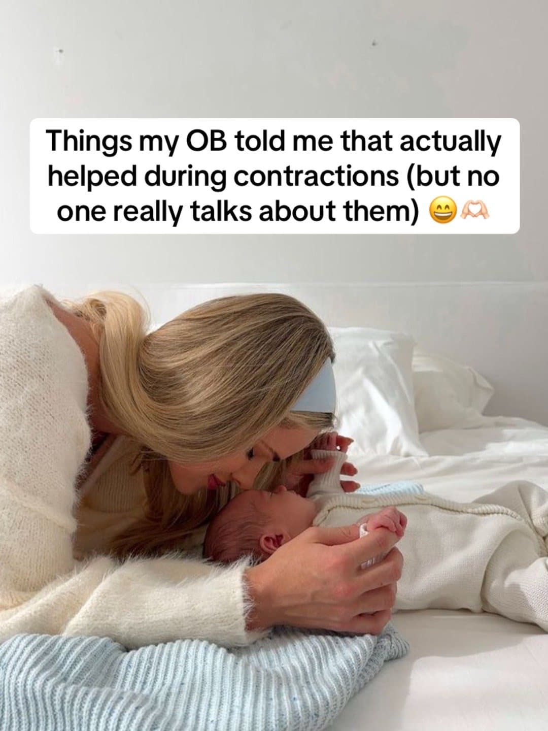 Slide 1: Things my OB told me that actually
helped during contractions (but no
one really talks about them) 😄🫶🏻