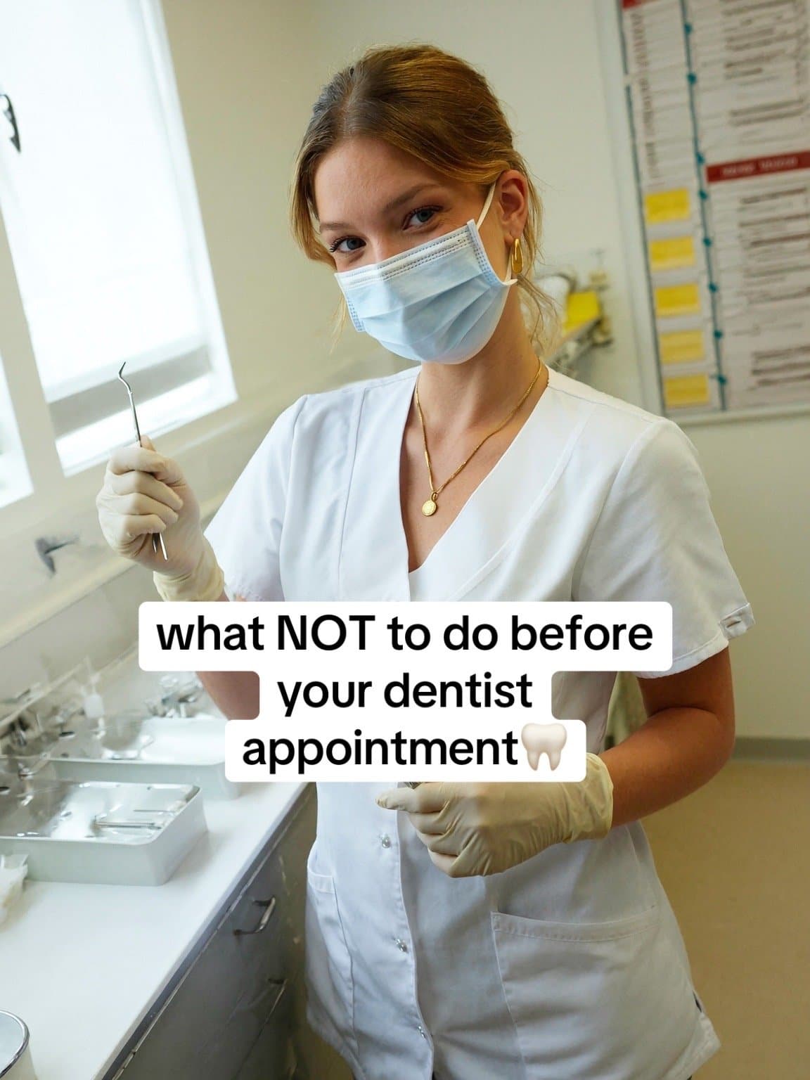what NOT to do before
your dentist
appointment 🦷