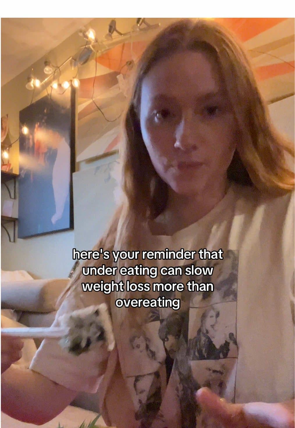 here's your reminder that
under eating can slow
weight loss more than
overeating