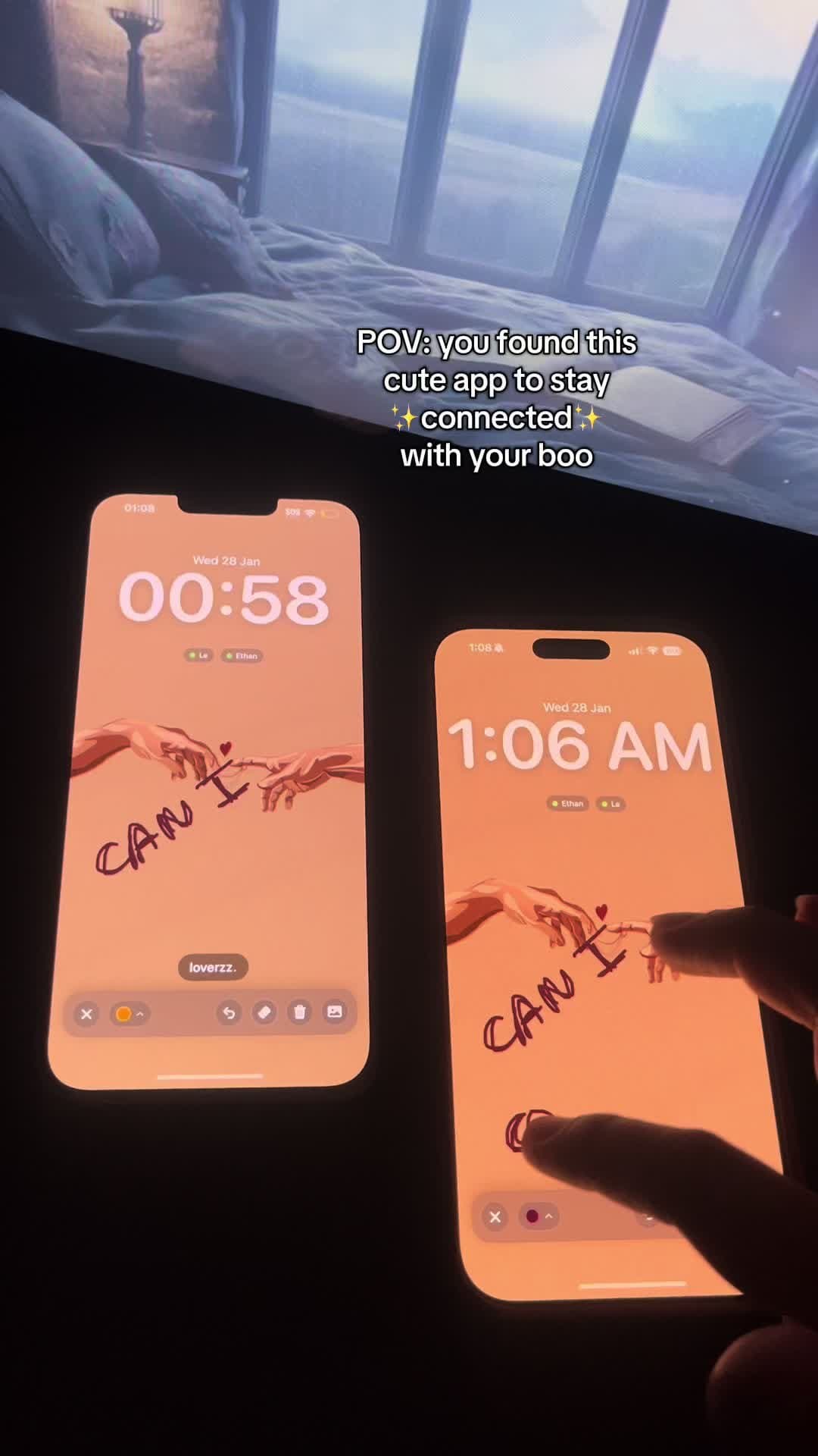 POV: you found this
cute app to stay
✨connected✨
with your boo