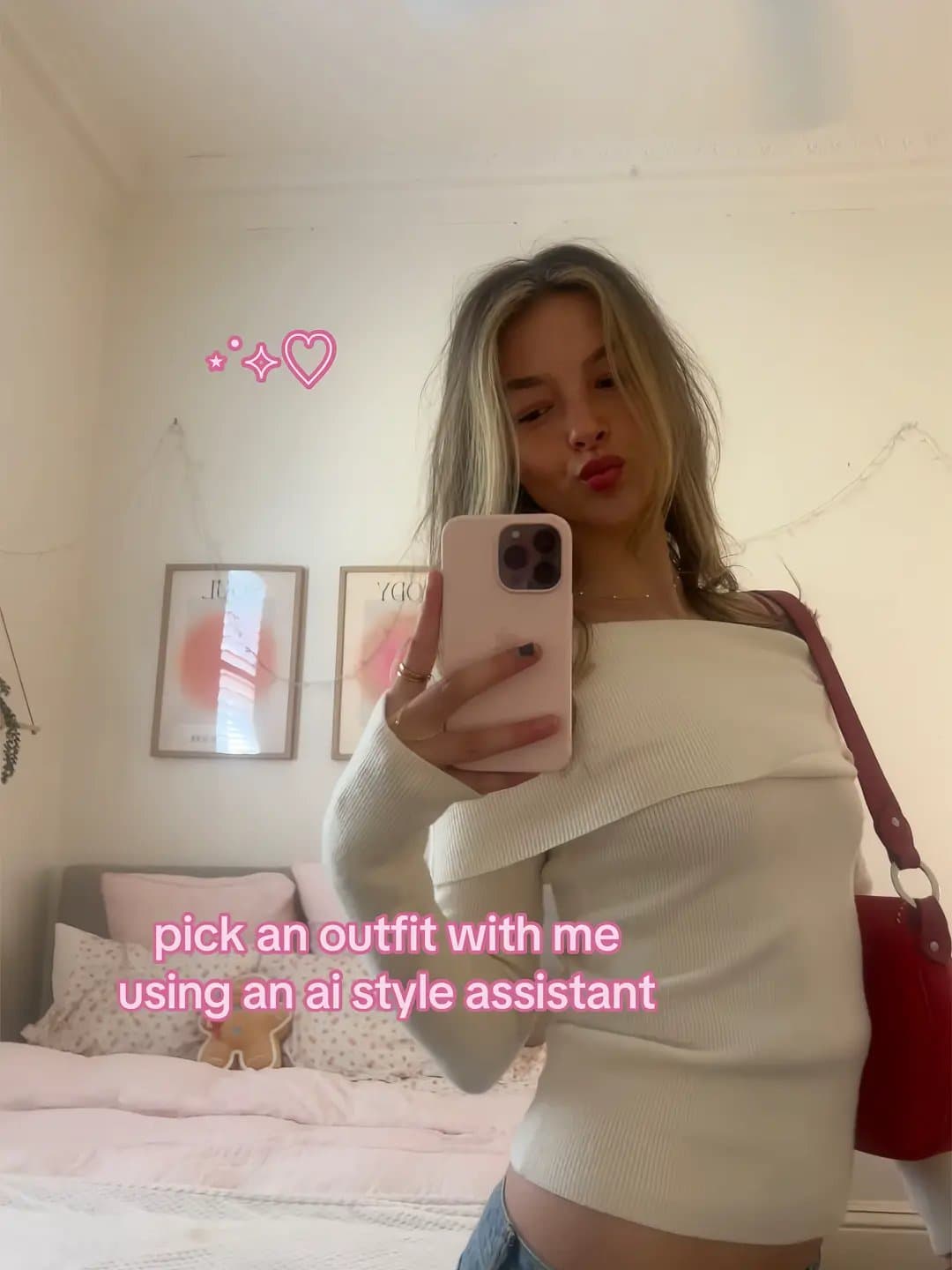 Slide 1: pick an outfit with me
using an ai style assistant