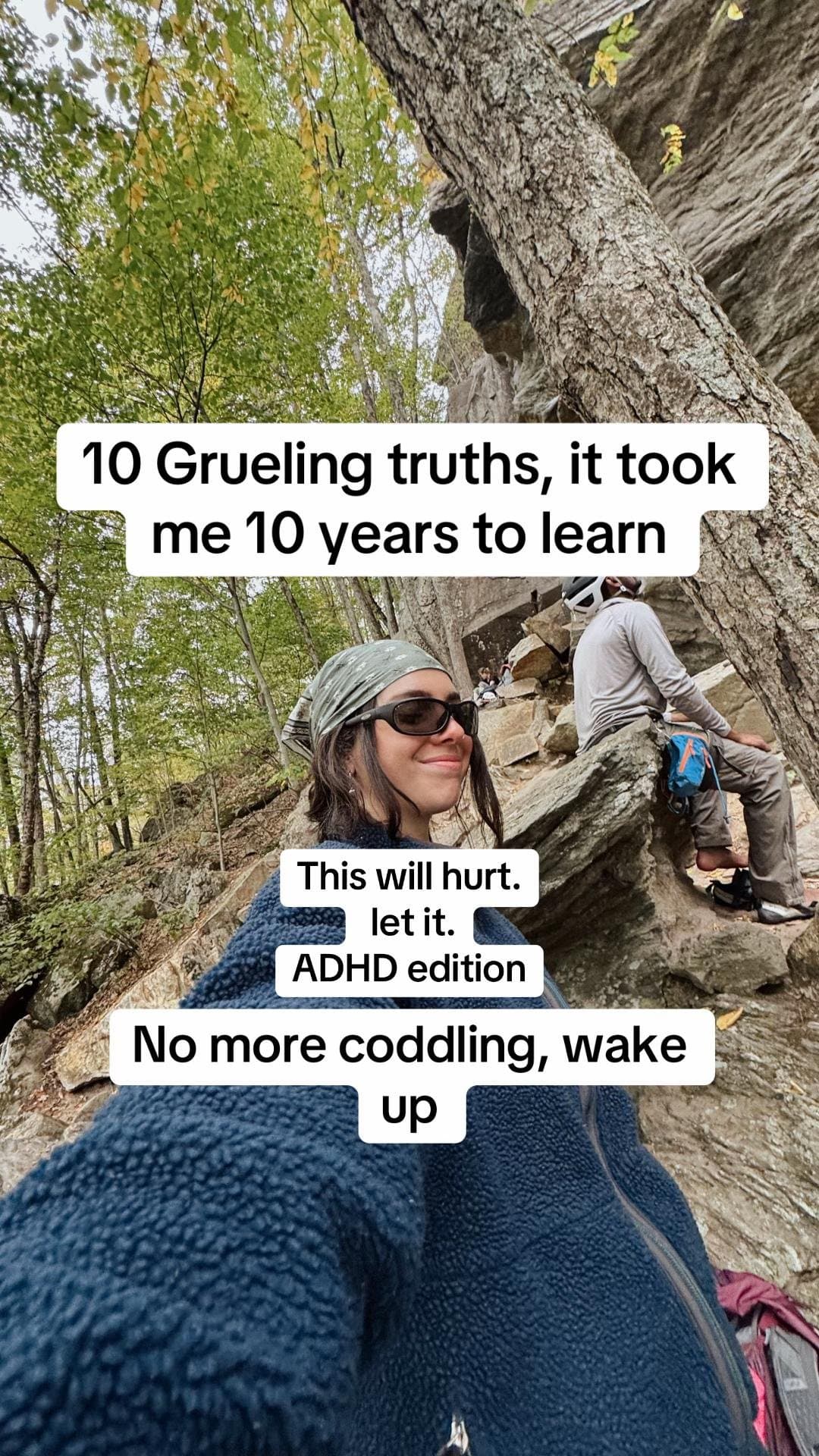 Slide 1: 10 Grueling truths, it took 
me 10 years to learn

This will hurt. 
let it. 
ADHD edition

No more coddling, wake 
up