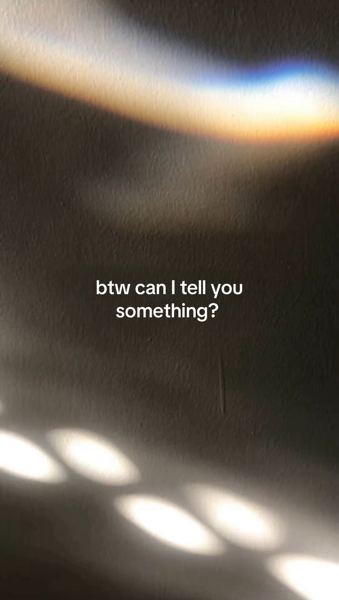 Slide 1: btw can I tell you
something?