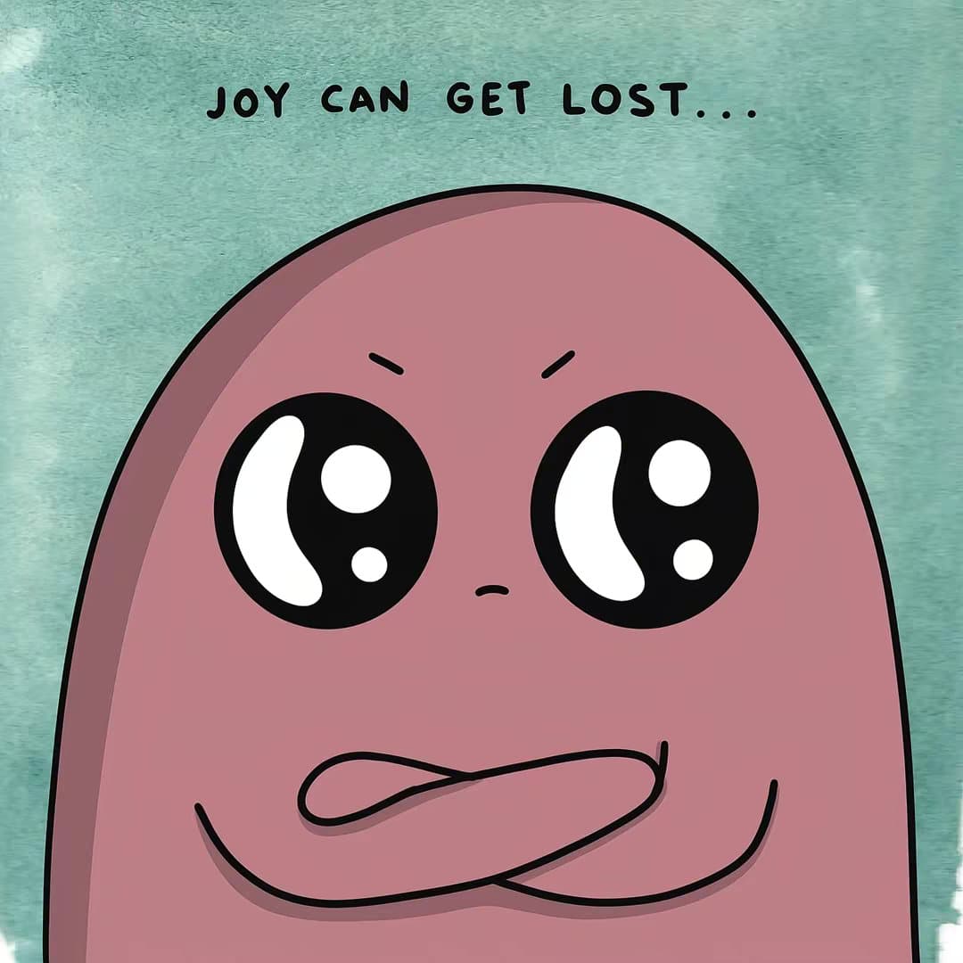 Slide 1: JOY CAN GET LOST...