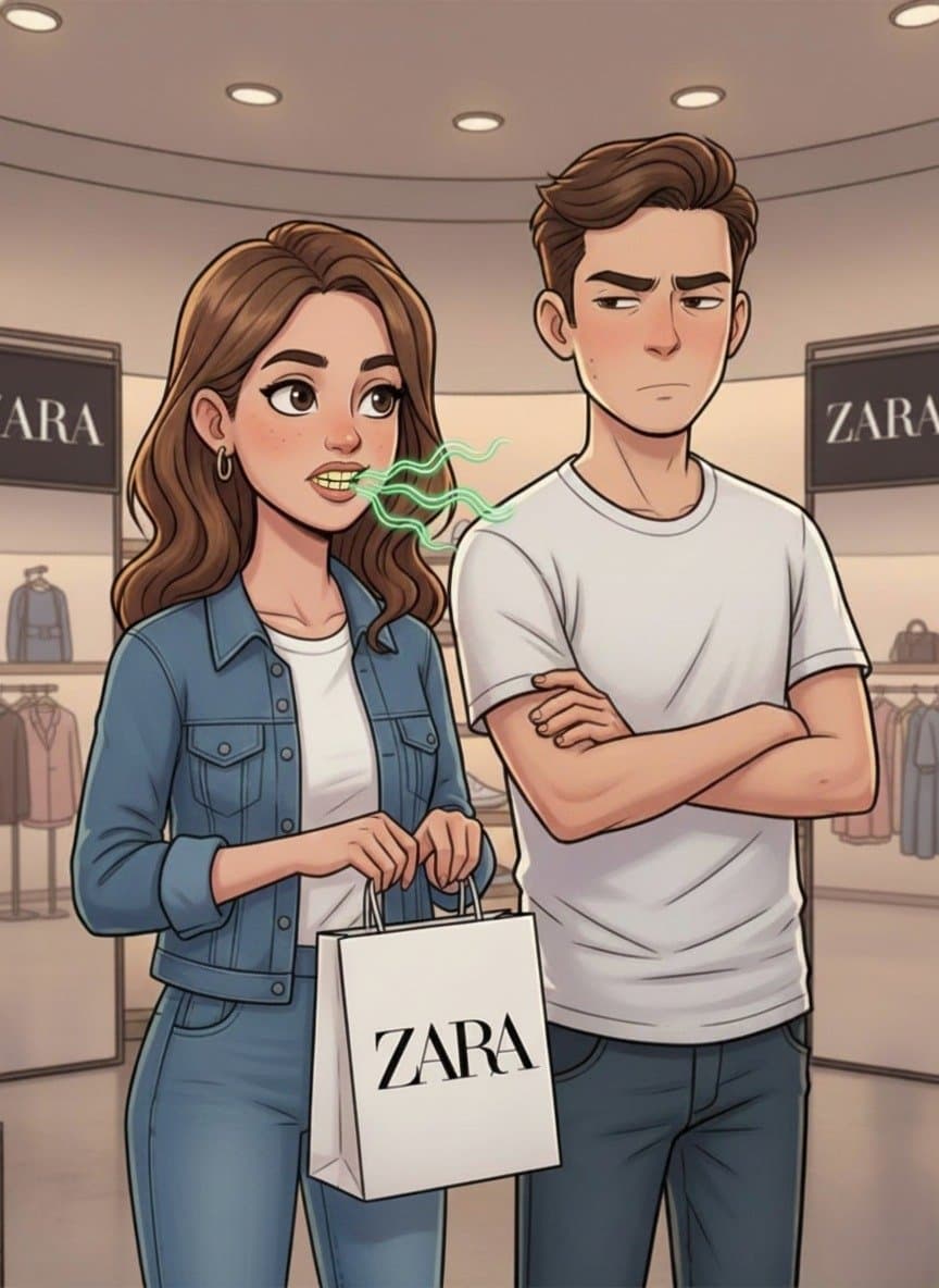 Slide 1: Look... your
teeth smell is
getting worse.