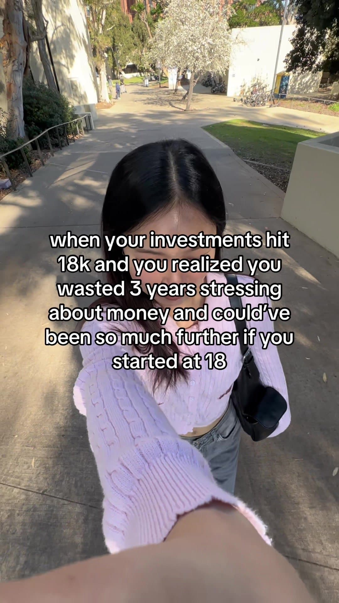 when your investments hit
18k and you realized you
wasted 3 years stressing
abou…