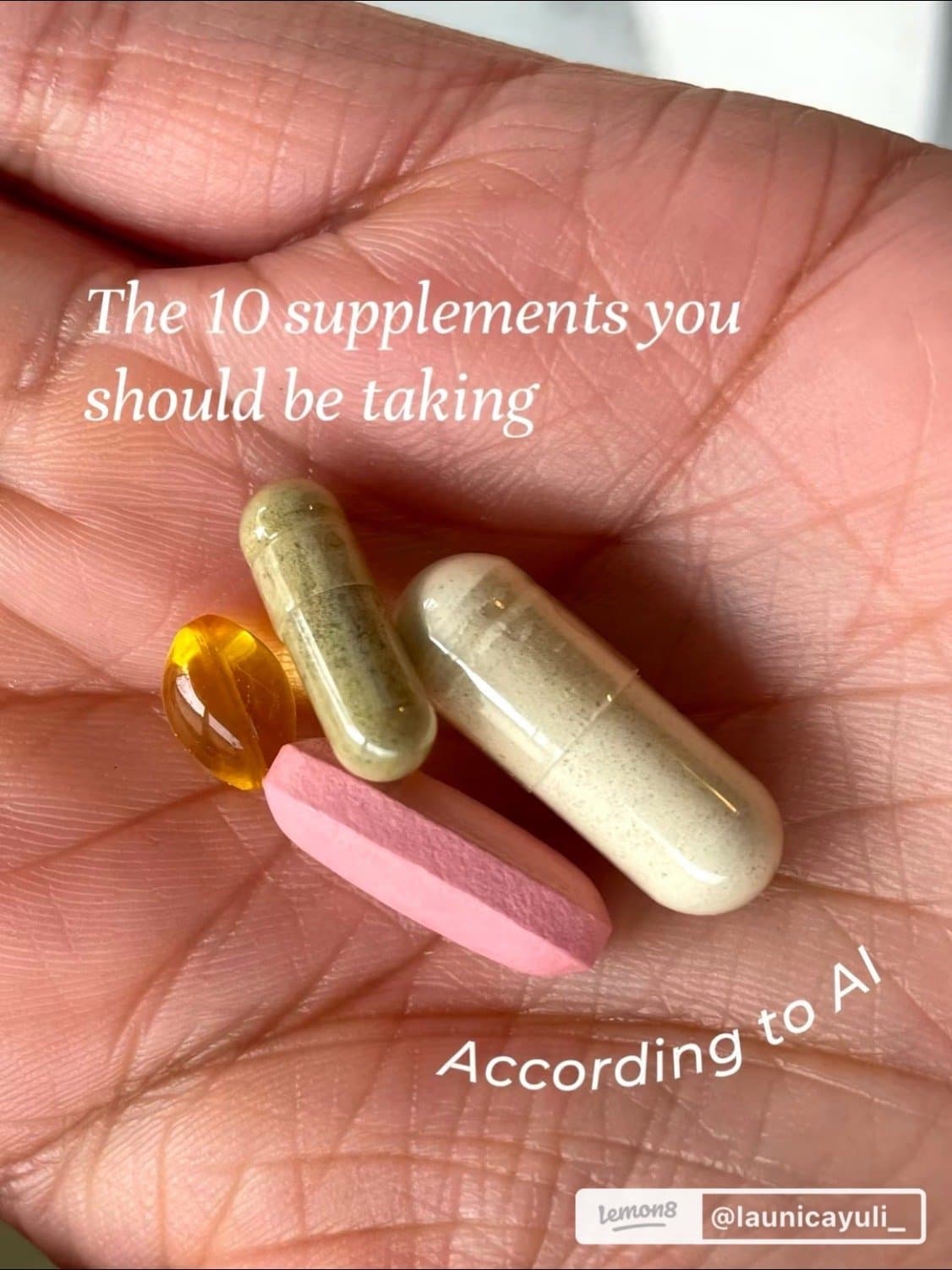 Slide 1: The 10 supplements you
should be taking

According to AI

lemon8 @launicayuli_