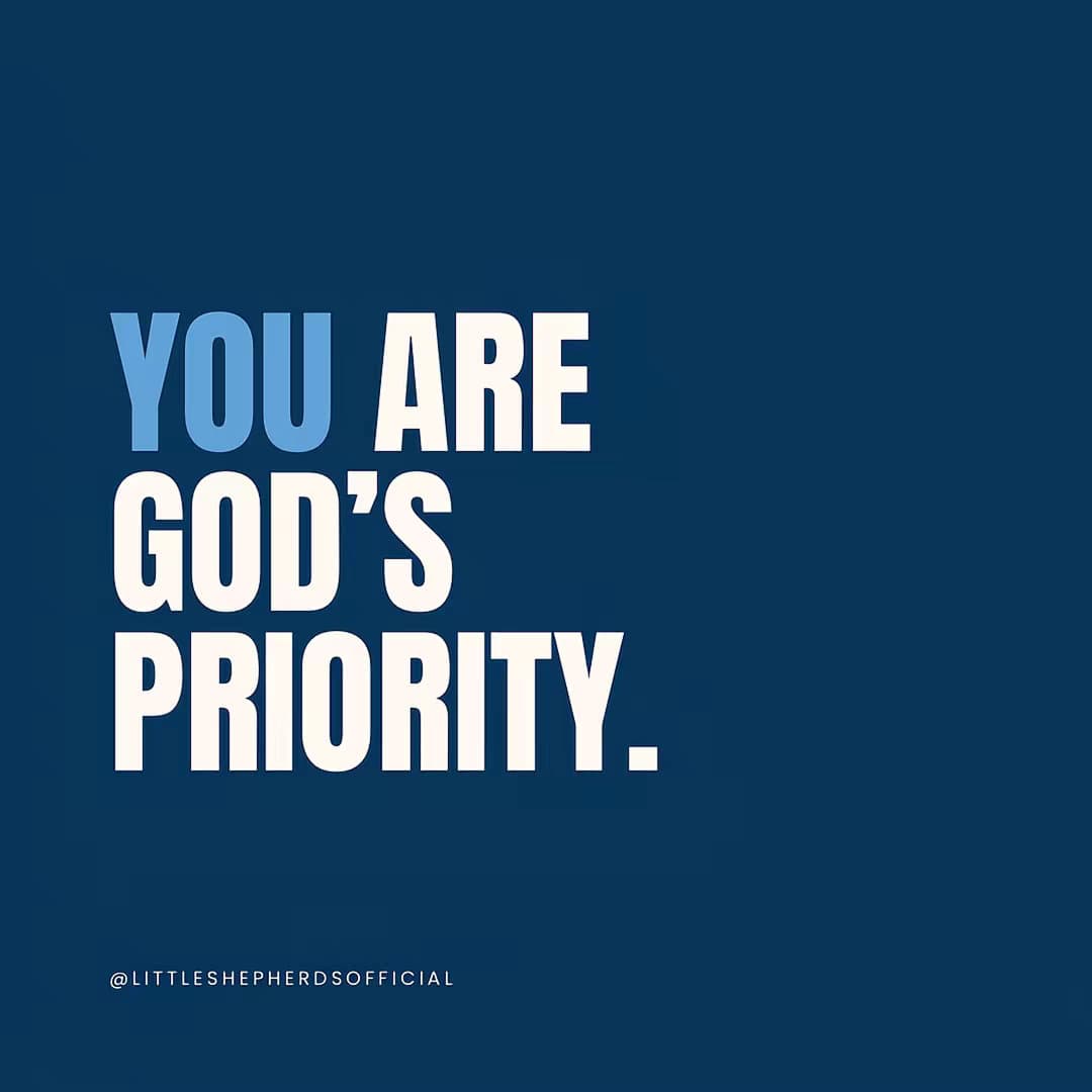 Slide 1: YOU ARE GOD'S PRIORITY.