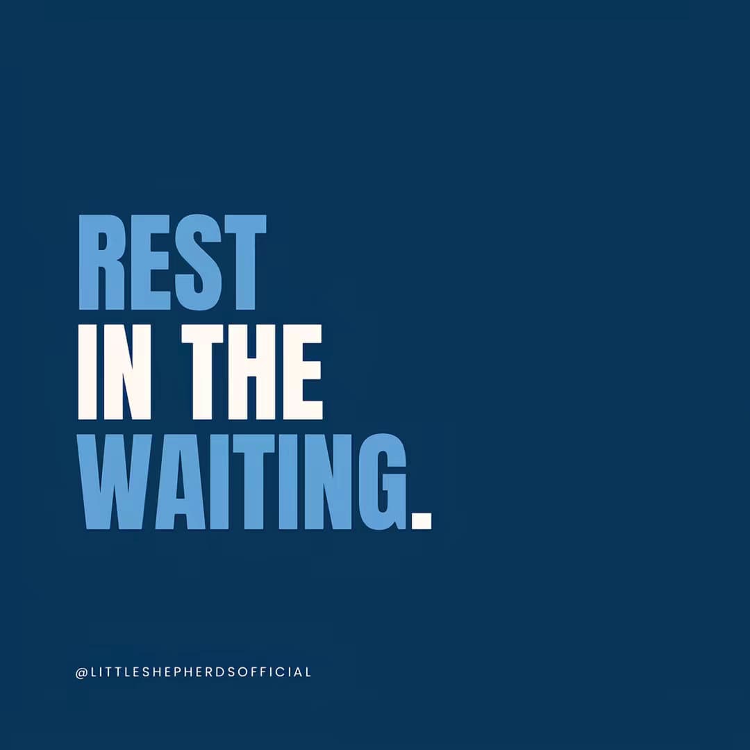 Slide 1: REST IN THE WAITING.