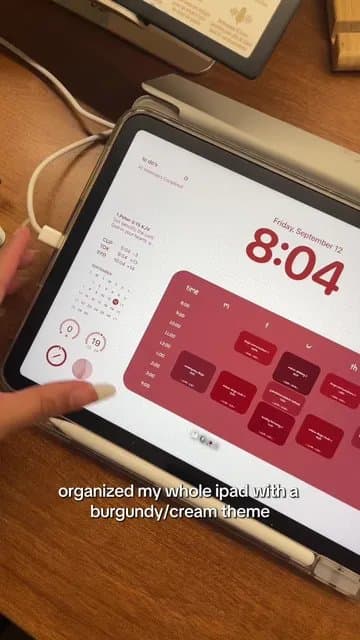 organized my whole ipad with a
burgundy/cream theme
but found this app for schoo…