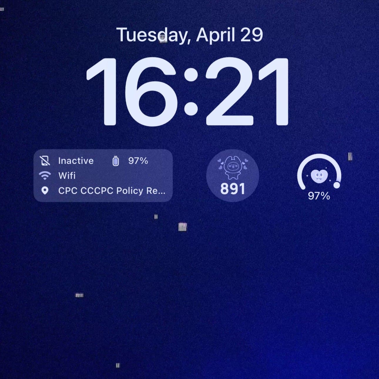 Slide 1: Tuesday, April 29
16:21
inactive 97%
Wifi
CPC CCCPC Policy Re...
891
97%