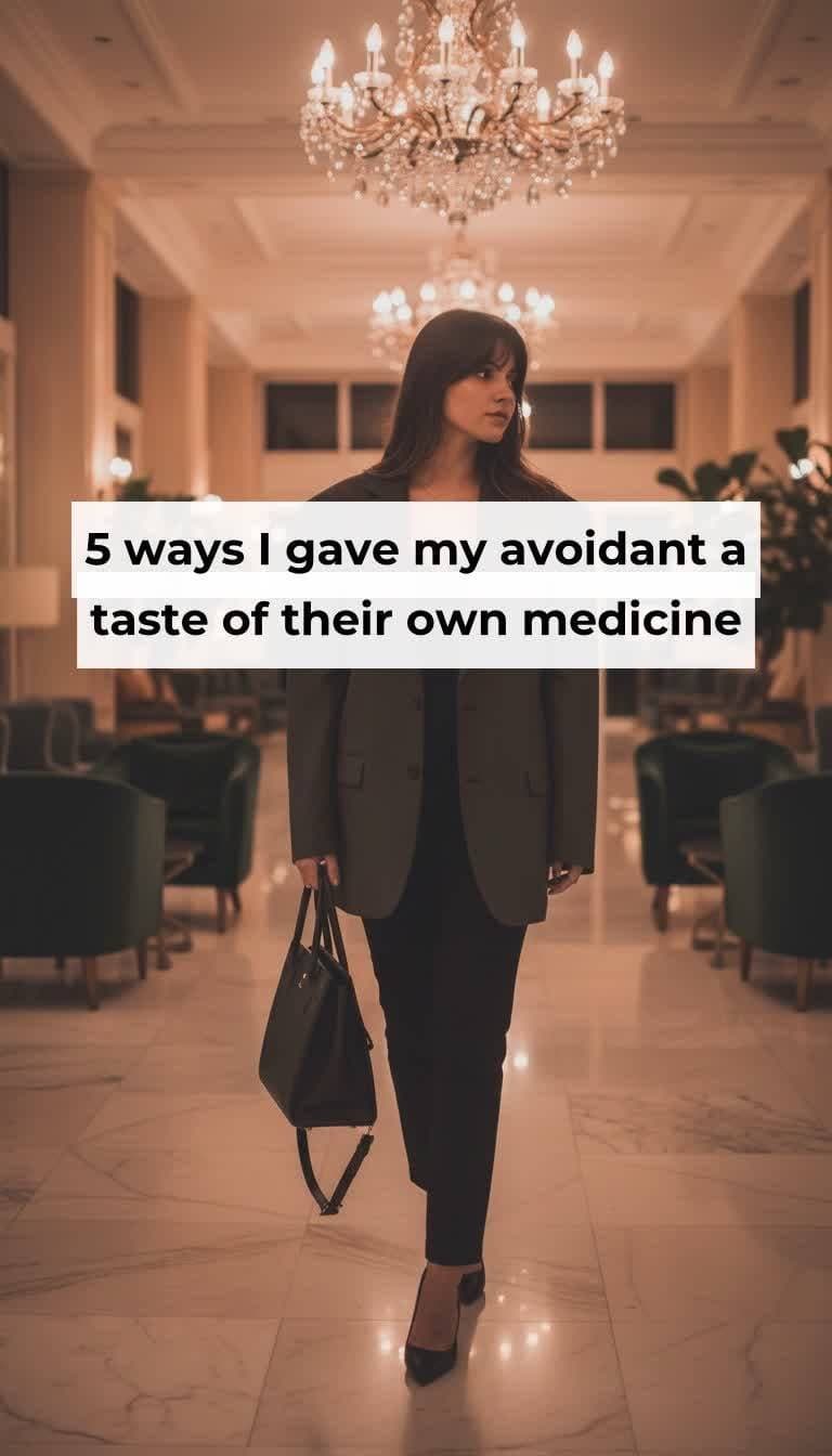 Slide 1: 5 ways I gave my avoidant a
taste of their own medicine