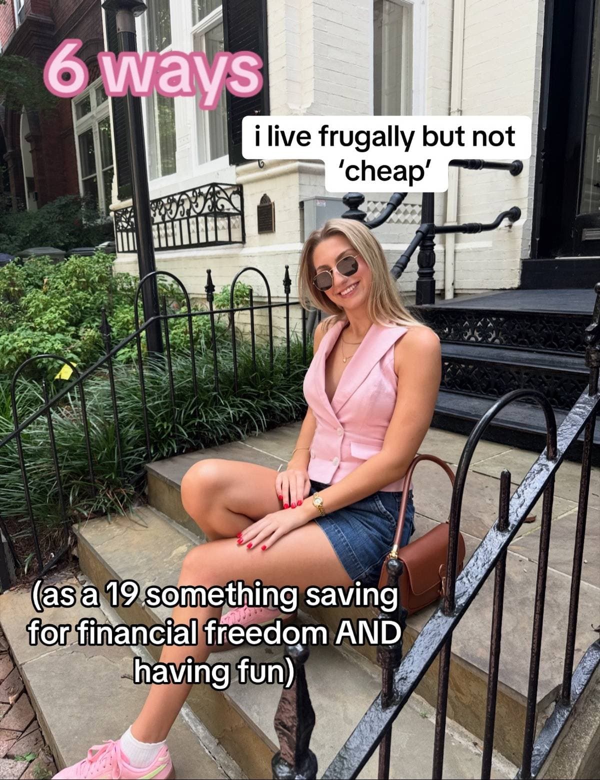 Slide 1: 6 ways
i live frugally but not
'cheap'

(as a 19 something saving
for financial freedom AND
having fun)